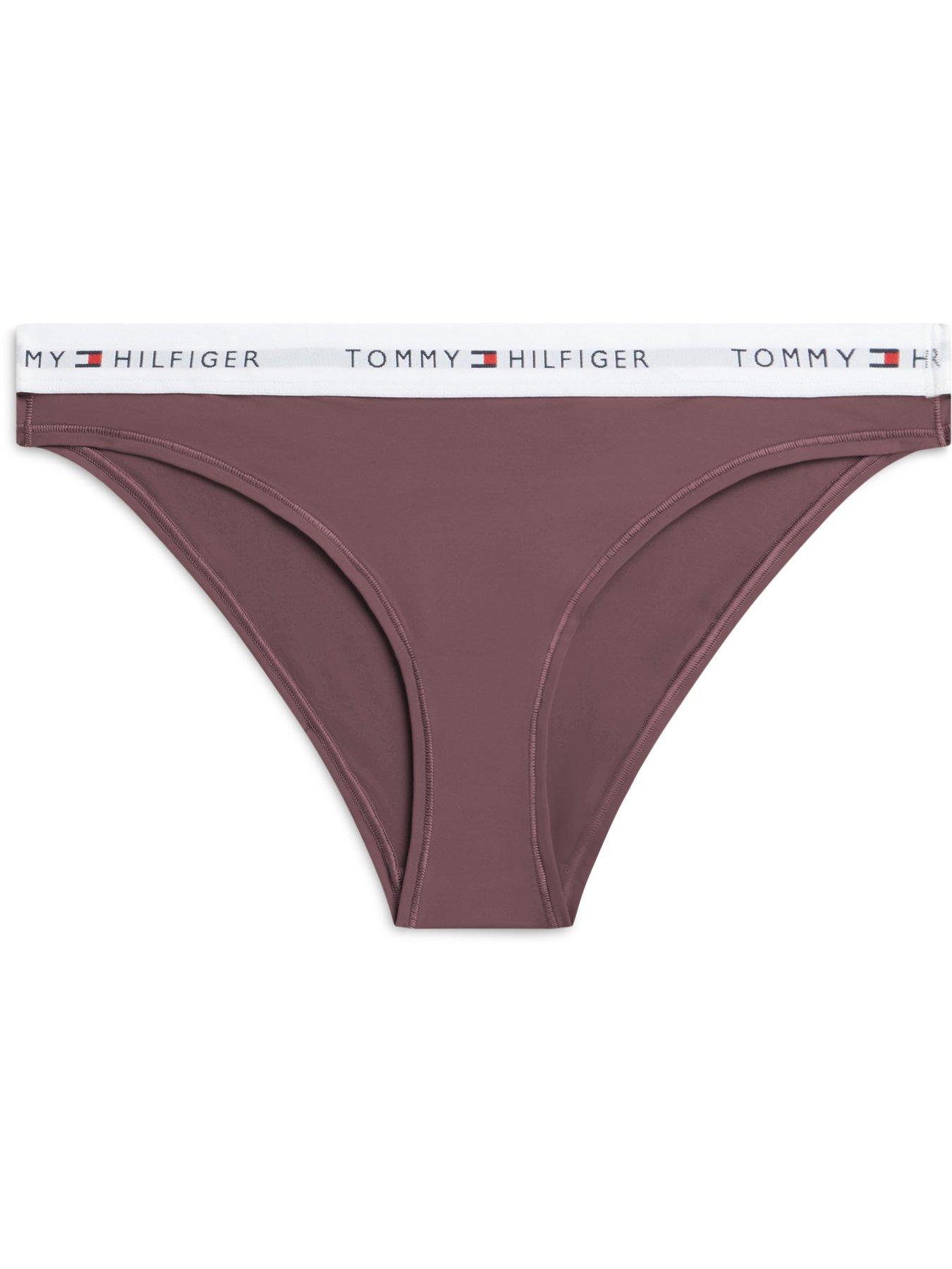 Image 1 of 3 of Tommy Hilfiger Signature Logo Single Bikini Brief - Brown