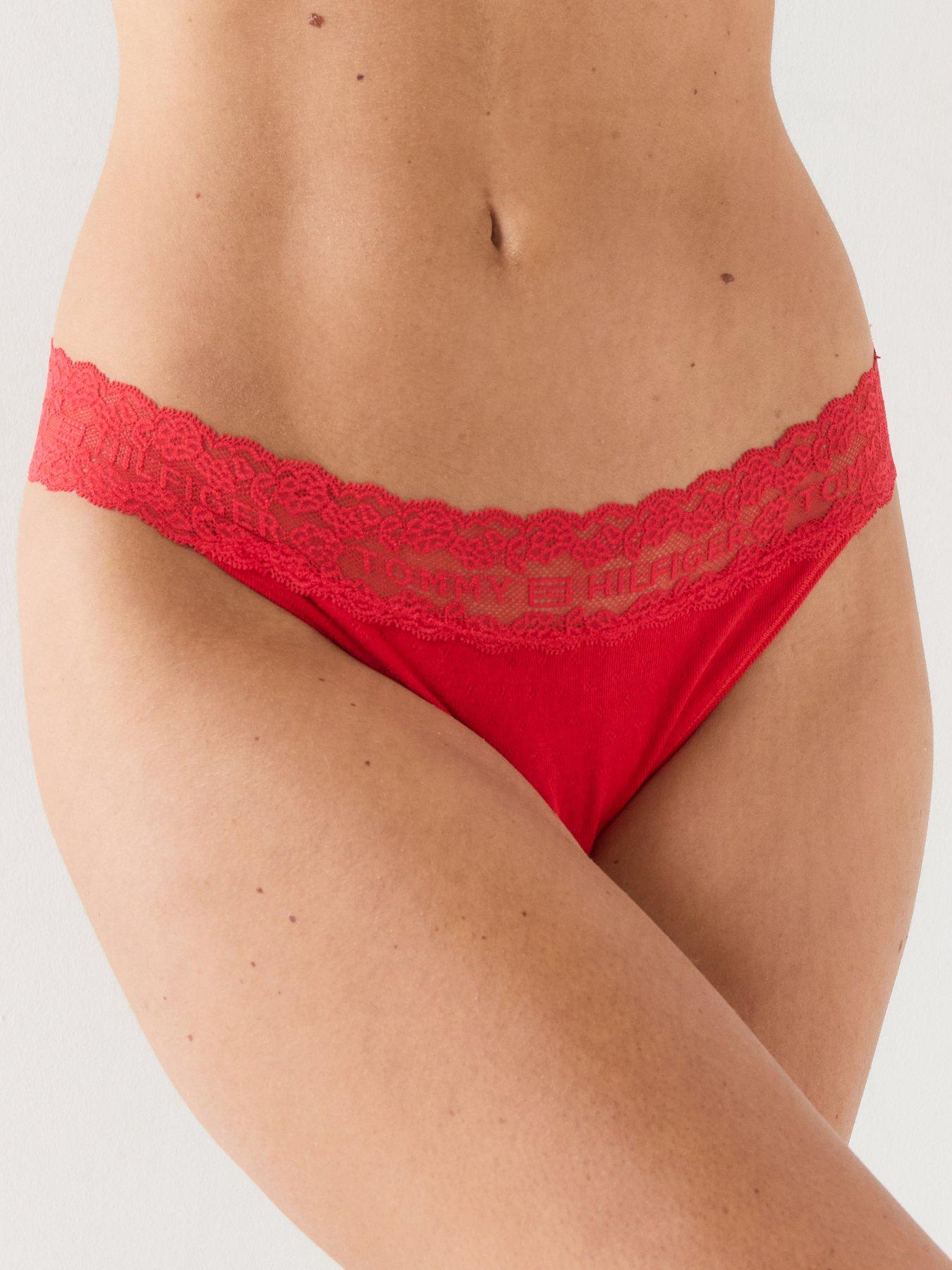 Image 2 of 5 of Tommy Hilfiger 3 Pack Pointelle Tanga Thong