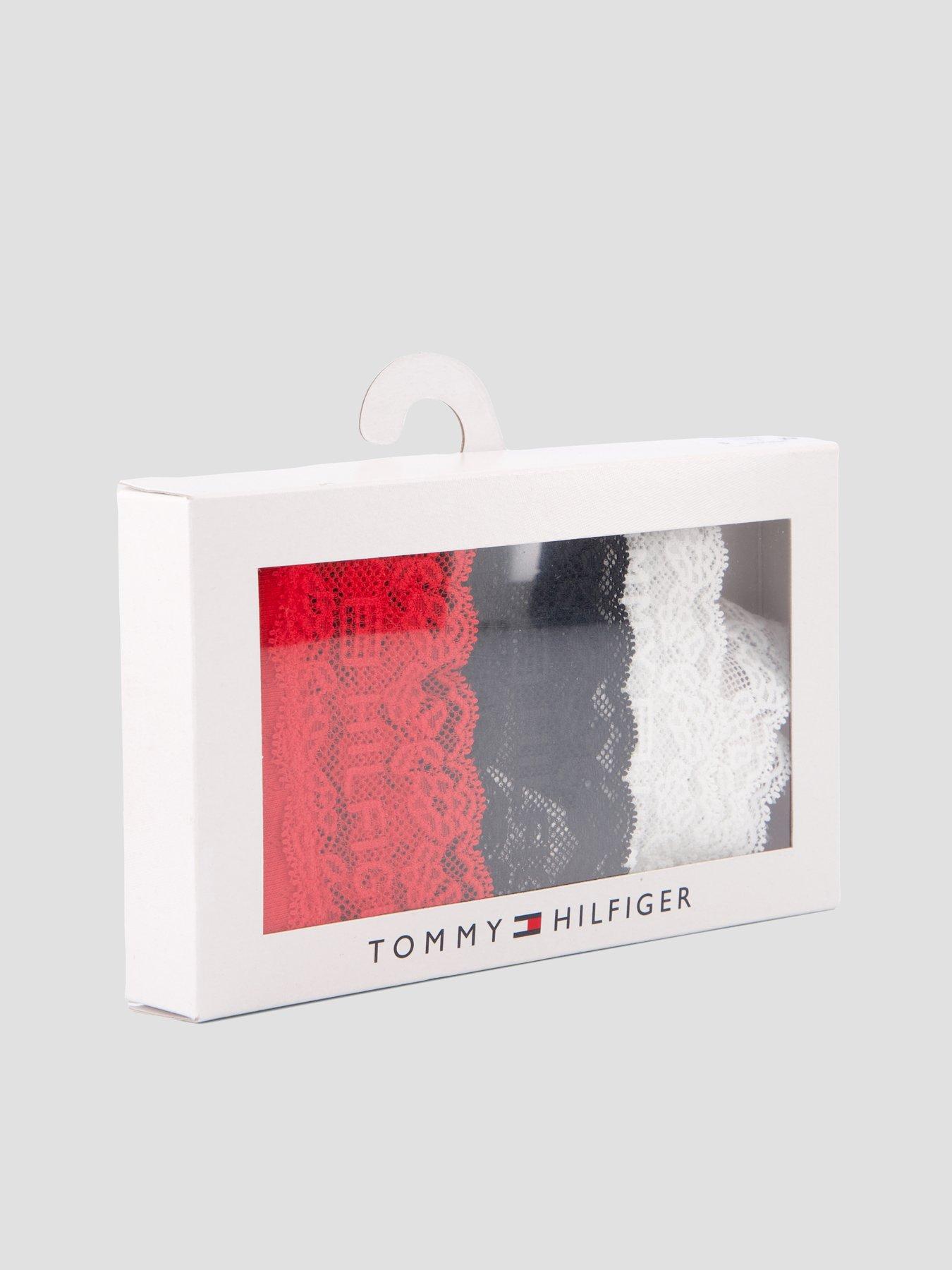 Image 5 of 5 of Tommy Hilfiger 3 Pack Pointelle Tanga Thong