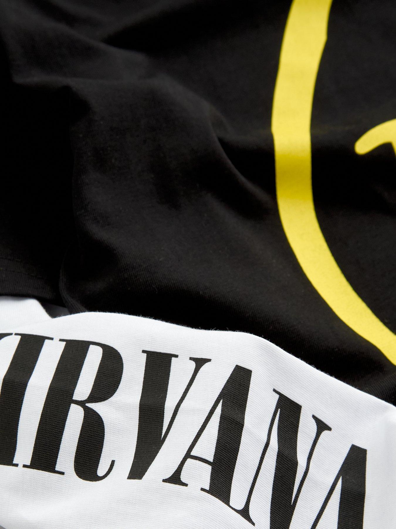 Image 4 of 5 of The Very Collection Nirvana Double Layer Long Sleeve T-Shirt - Black