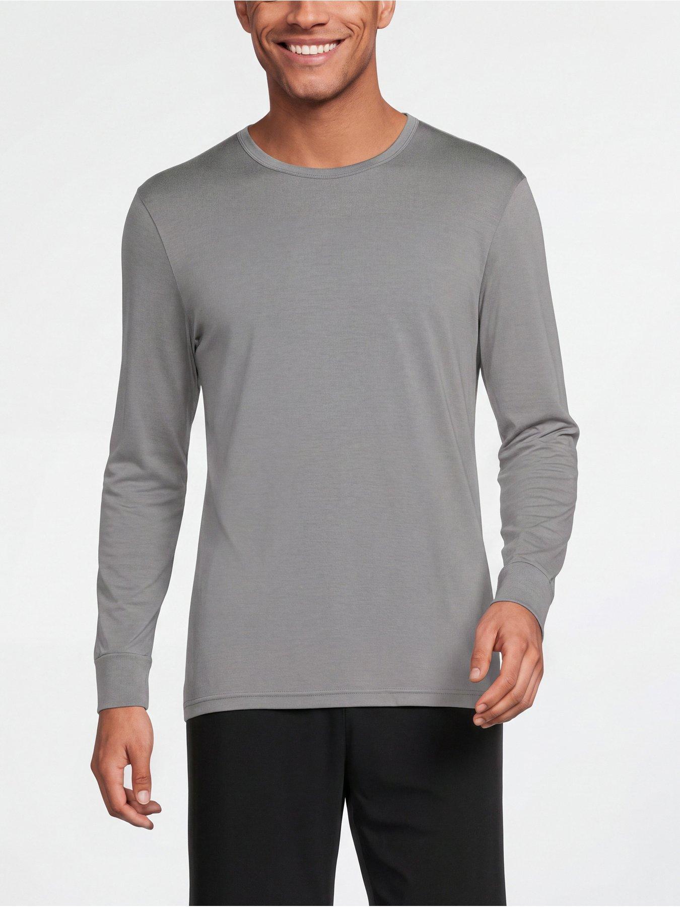 Image 2 of 5 of Nike Mens Ultra Comfort 2 Pack Stretch Crew Neck T-Shirts - Dark Grey