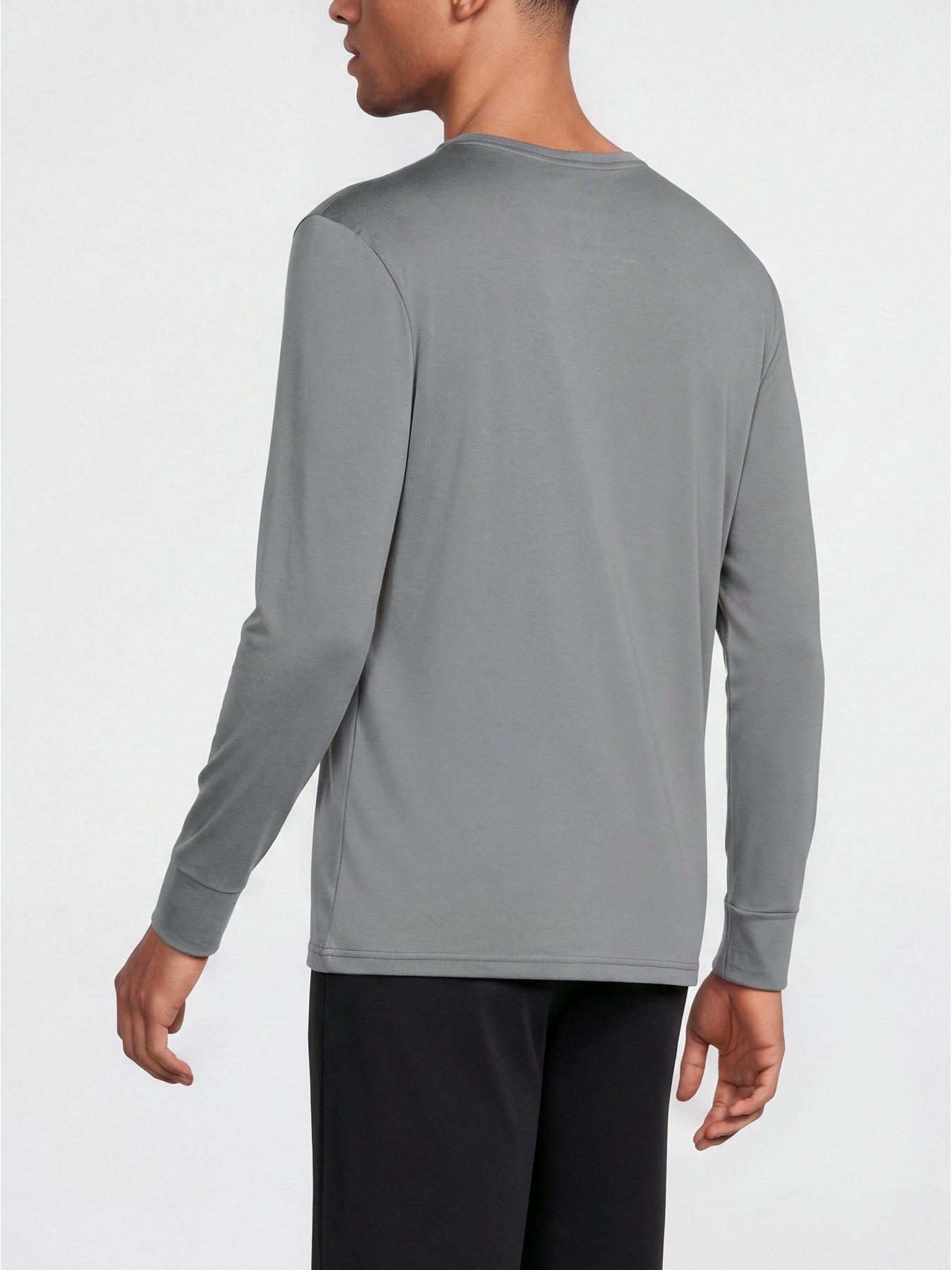 Image 3 of 5 of Nike Mens Ultra Comfort 2 Pack Stretch Crew Neck T-Shirts - Dark Grey