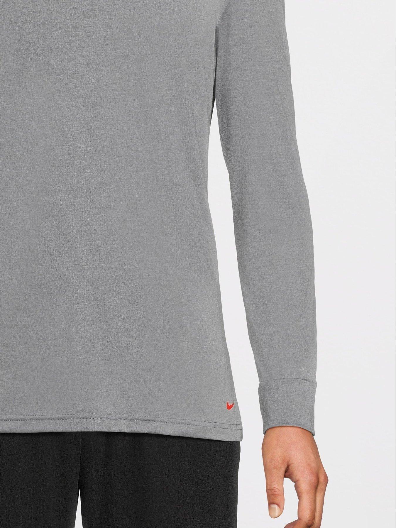 Image 5 of 5 of Nike Mens Ultra Comfort 2 Pack Stretch Crew Neck T-Shirts - Dark Grey
