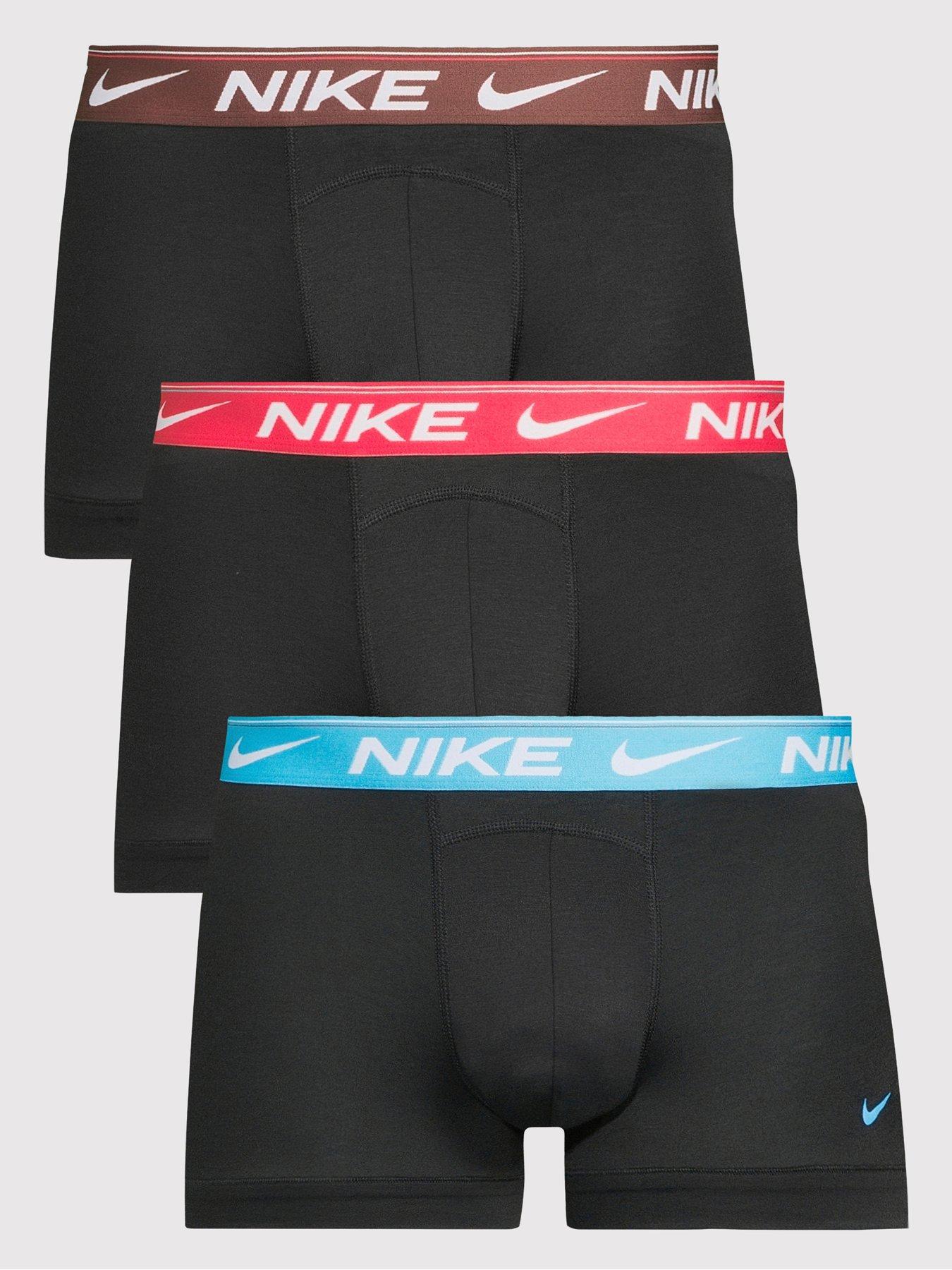 Nike Ultra Comfort 3 Pack Trunks - Black