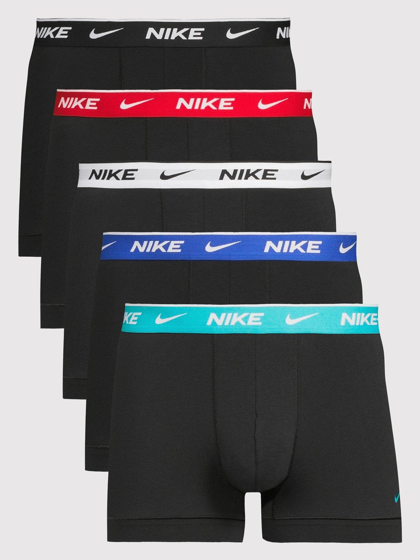 Nike Essential Cotton Stretch 5 Pack Boxer Brief - Black