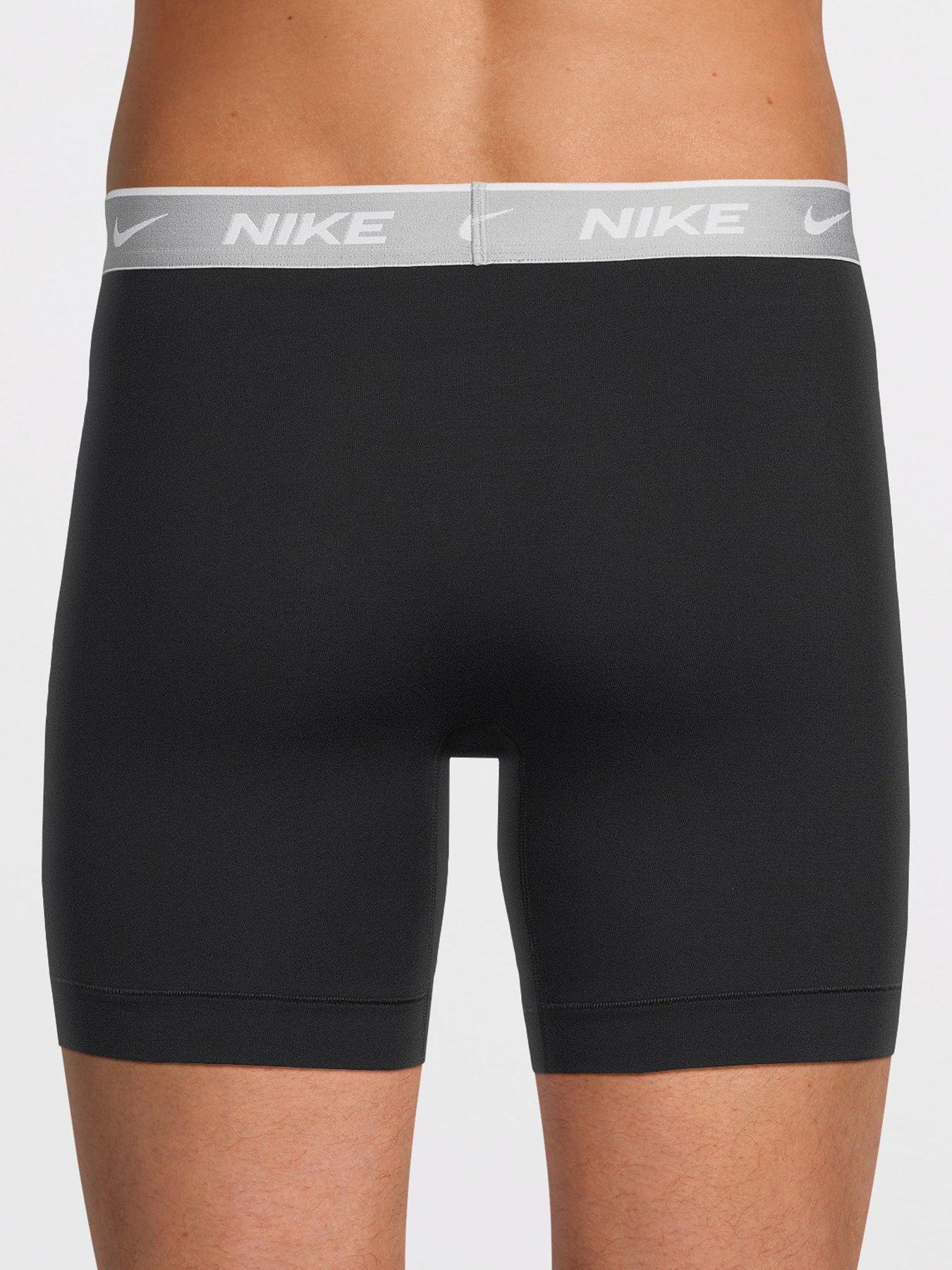 Image 3 of 4 of Nike Nike Essential Cotton Stretch 5 Pack Boxer Brief - Black