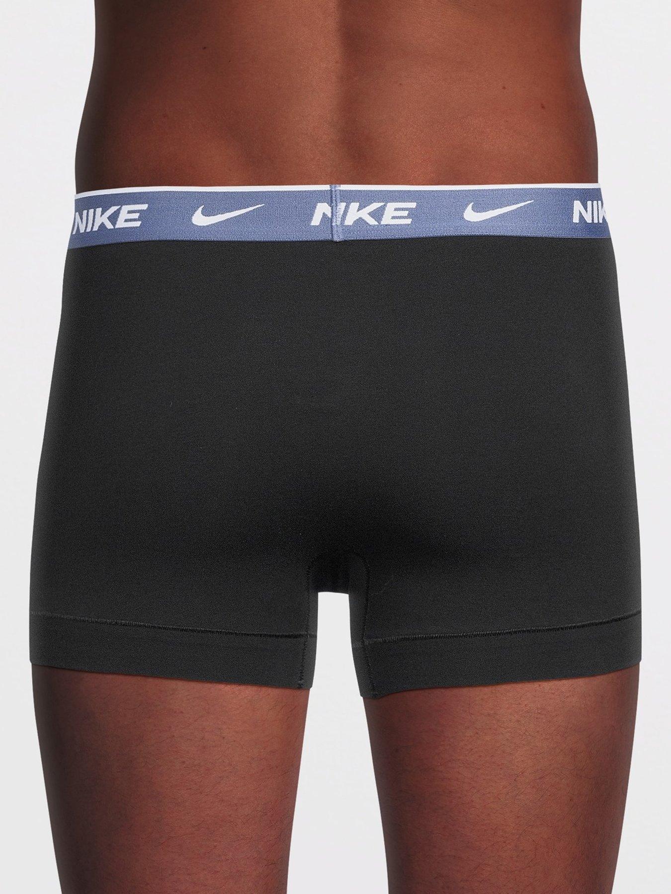 Image 3 of 4 of Nike Nike Essential Cotton Stretch 2 Pack Trunks - Black
