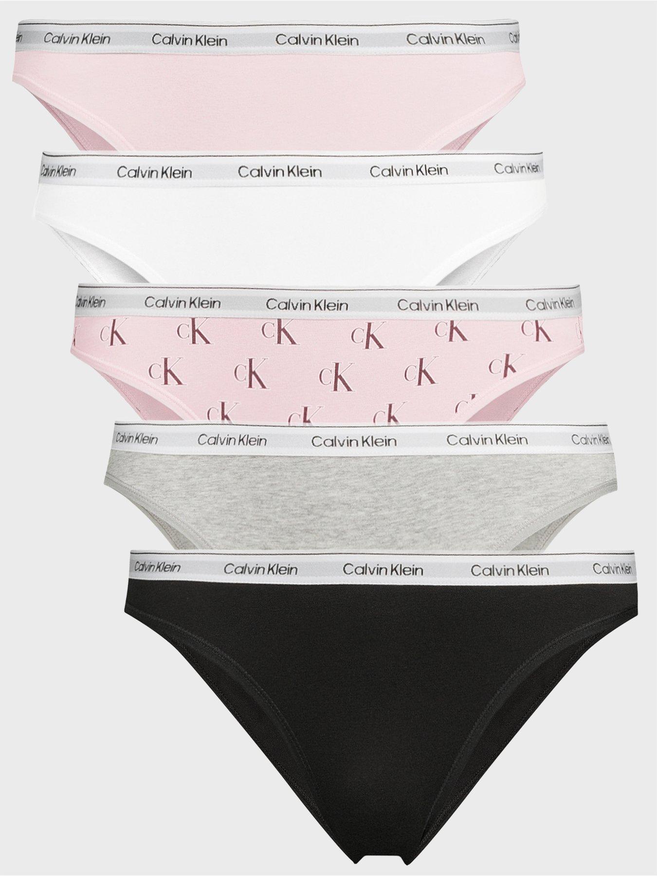 Calvin Klein 5 Pack Low Rise Bikini Briefs Icon Logo - Multi