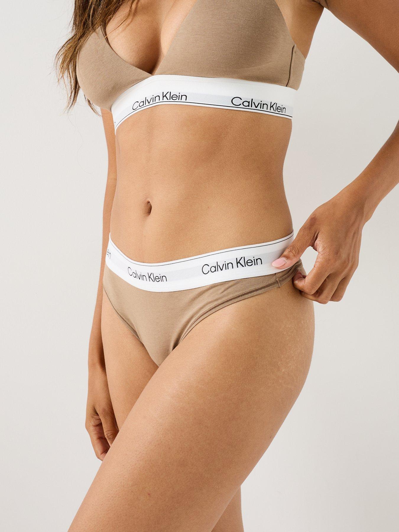 Image 5 of 5 of Calvin Klein Icon Infinity Bond CK Thong - Brown