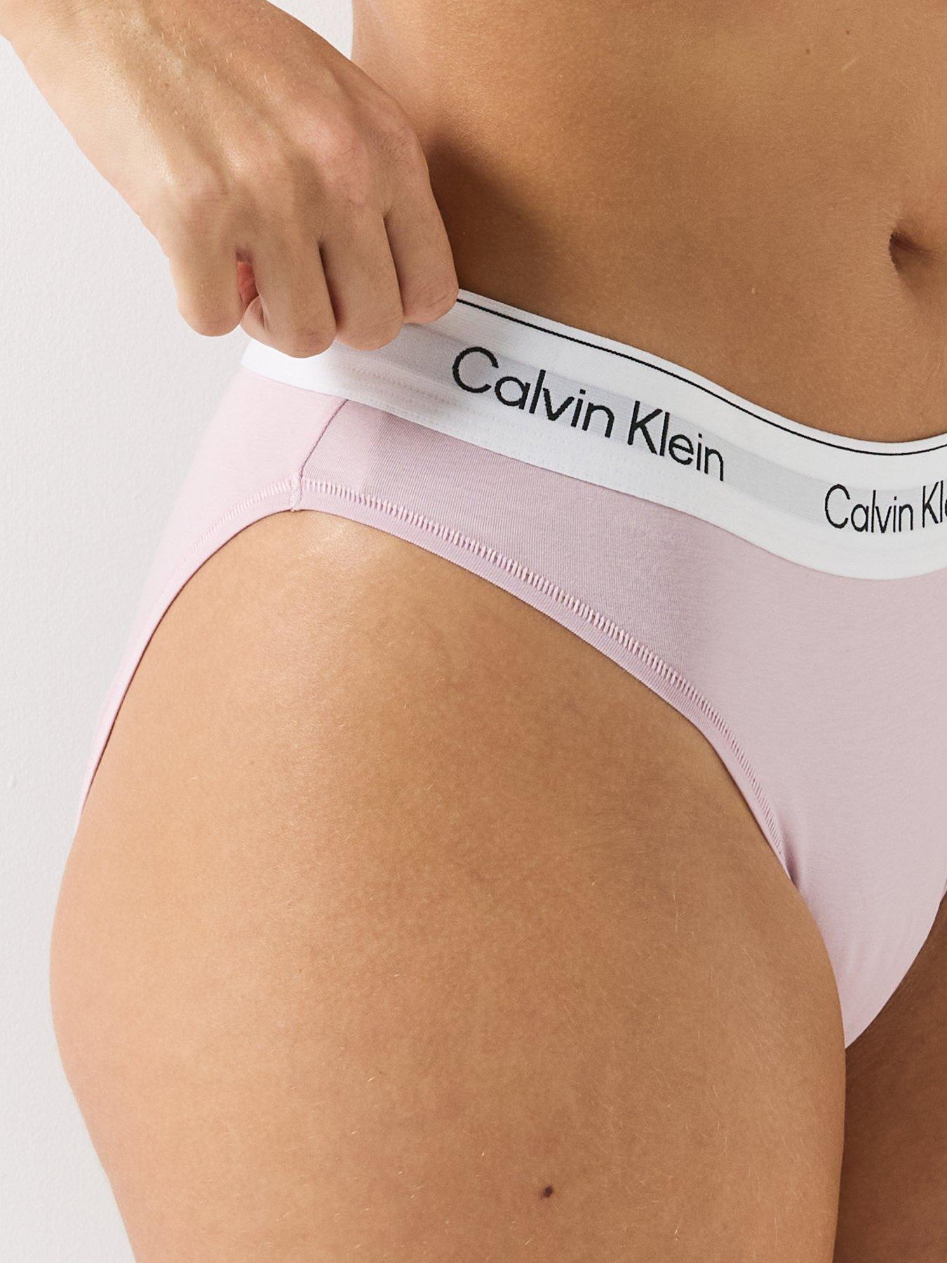 Image 6 of 6 of Calvin Klein Icon Cotton Modal Bikini Briefs - Red