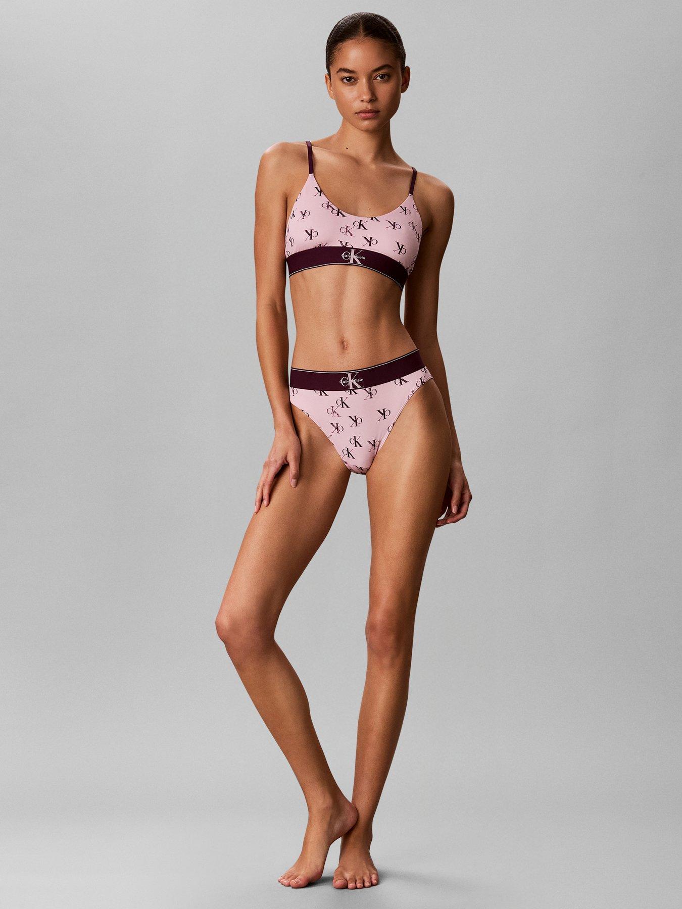 Image 3 of 6 of Calvin Klein Graphic Monogram High-rise Briefs - Pink