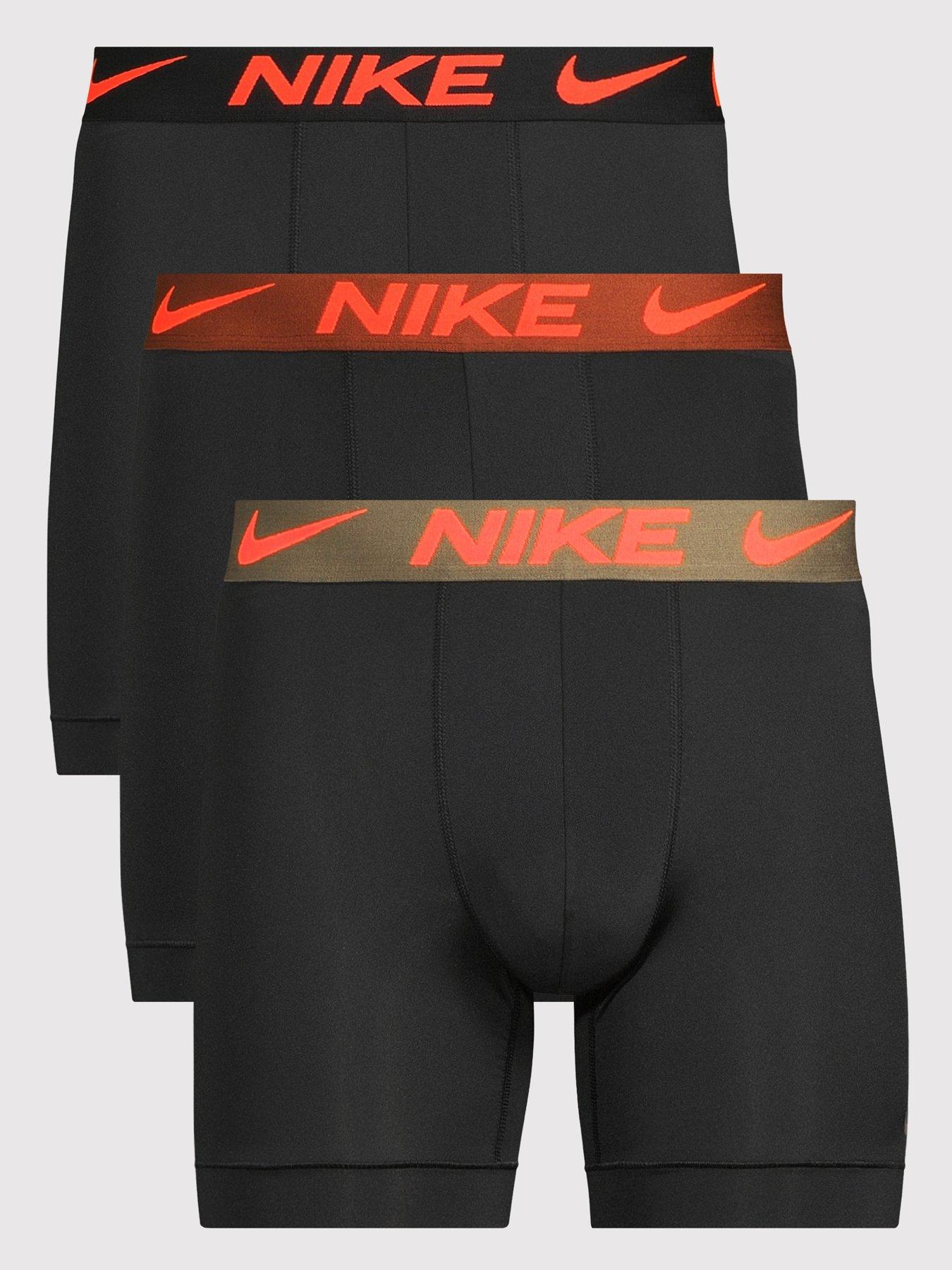 Nike Essential Micro Fibre 3 Pack Boxer Brief - Black