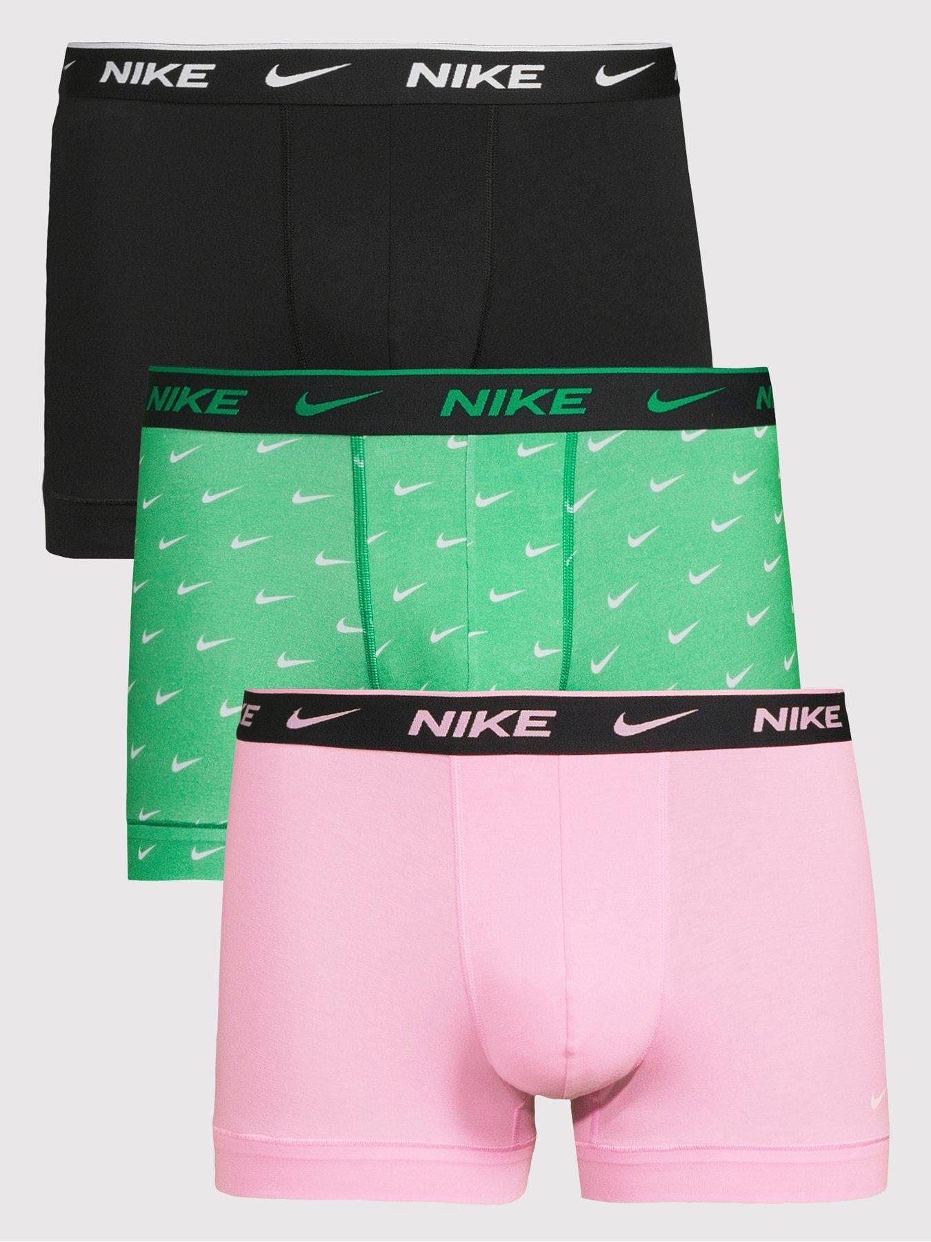 Nike Essential Cotton Stretch 3 Pack Trunks - Assorted