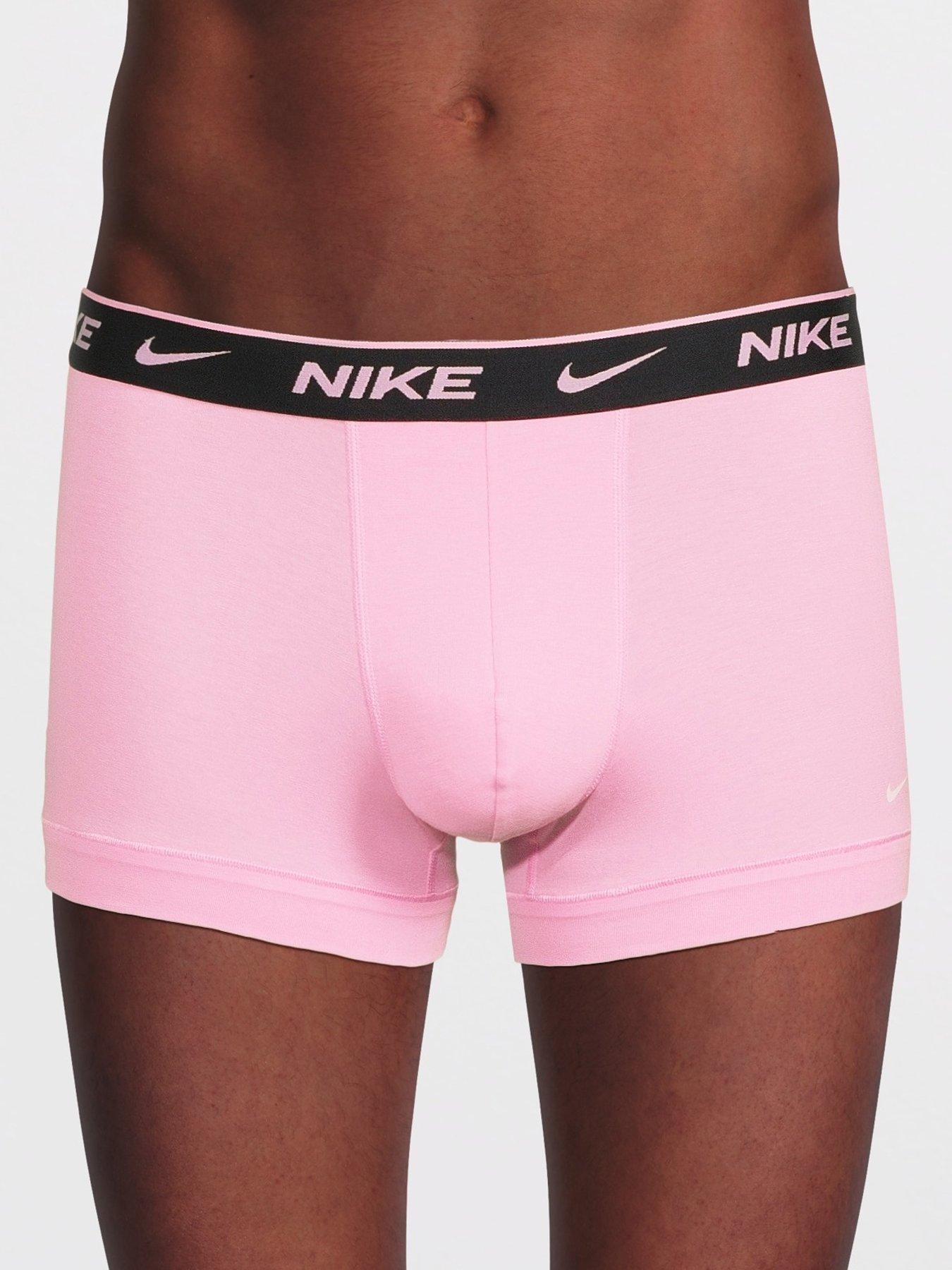 Image 2 of 3 of Nike Essential Cotton Stretch 3 Pack Trunks - Assorted