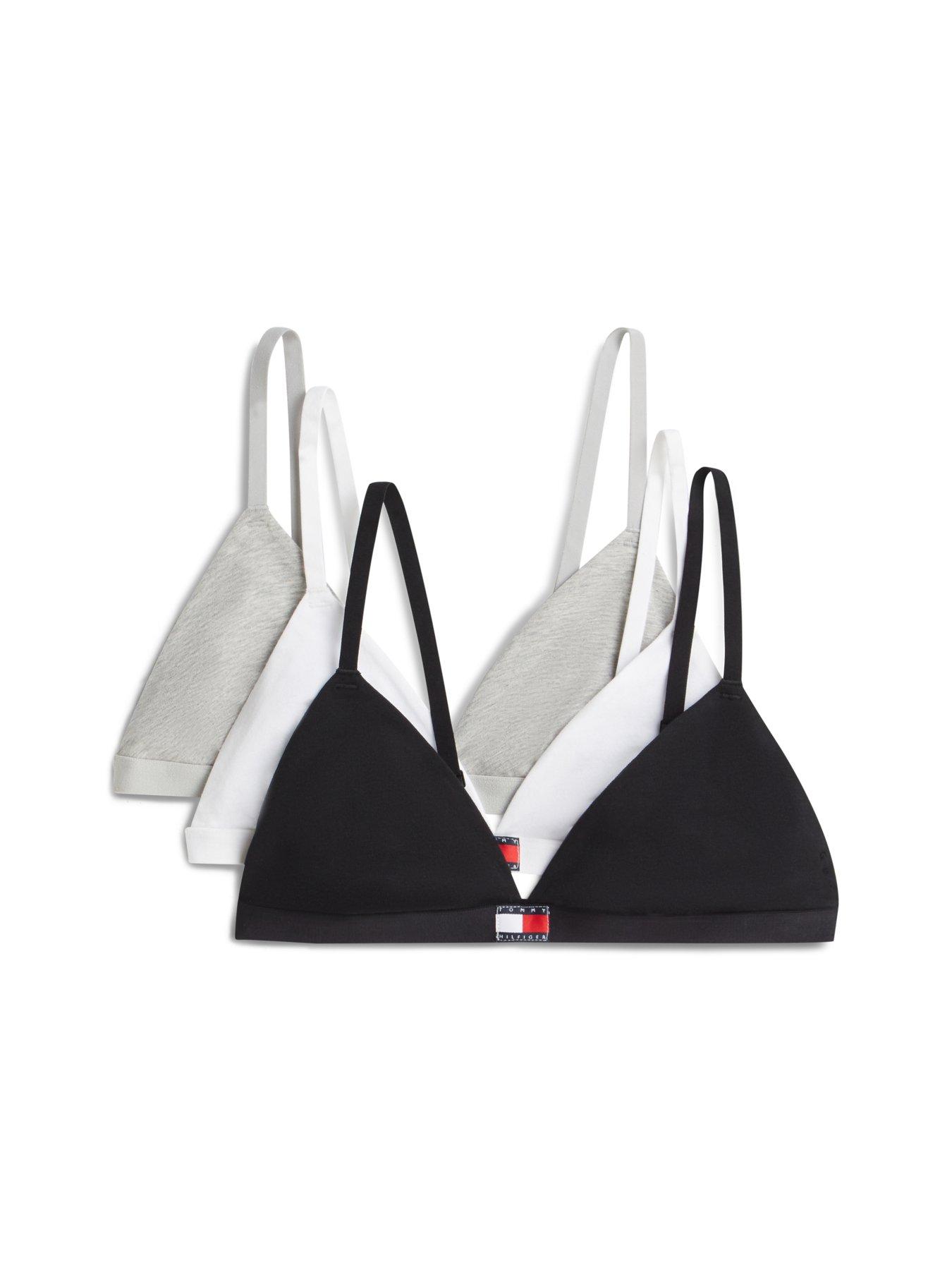 Image 1 of 6 of Tommy Hilfiger 3 Pack Non-wired Triangle Bra - Multi