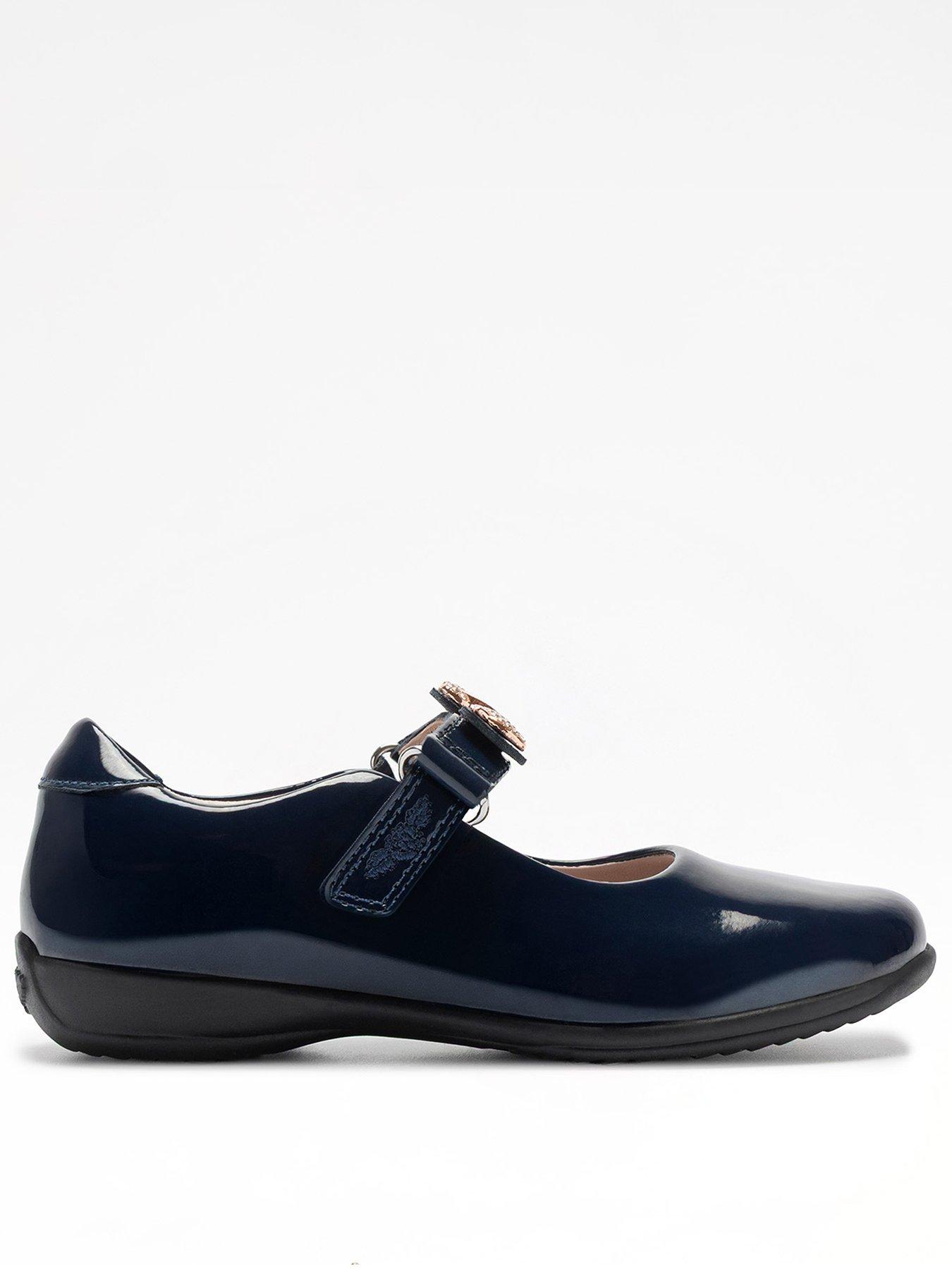 Lelli Kelly Taylor F Fit Patent School Shoes - Black