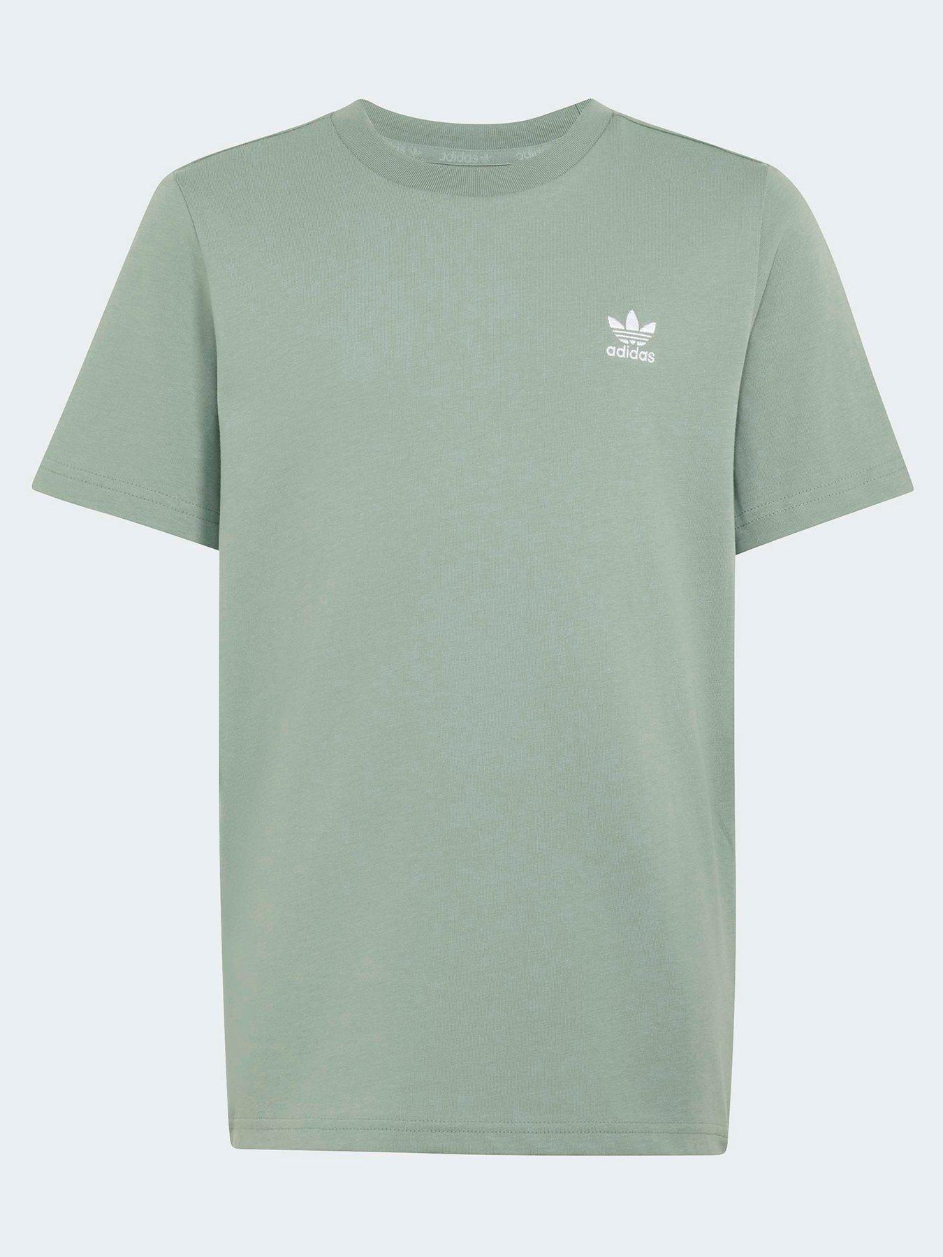 adidas Originals Junior Boys Trefoil Essentials Loose Tee - Green
