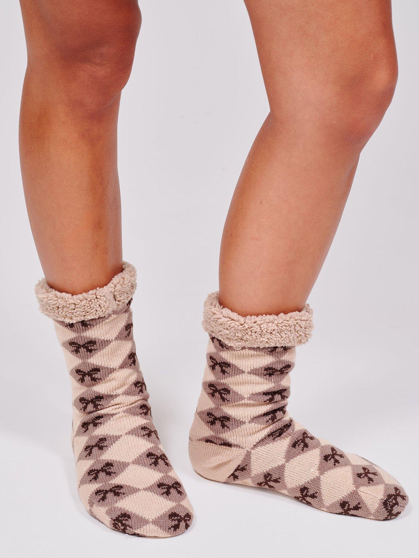 Image 1 of 5 of Loungeable Espresso Martini Slipper Sock - Brown