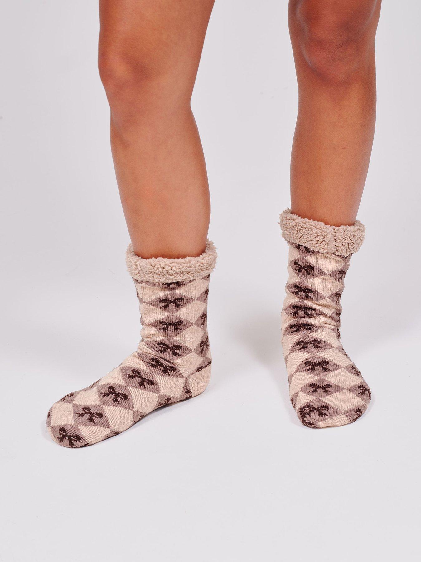 Image 2 of 5 of Loungeable Espresso Martini Slipper Sock - Brown