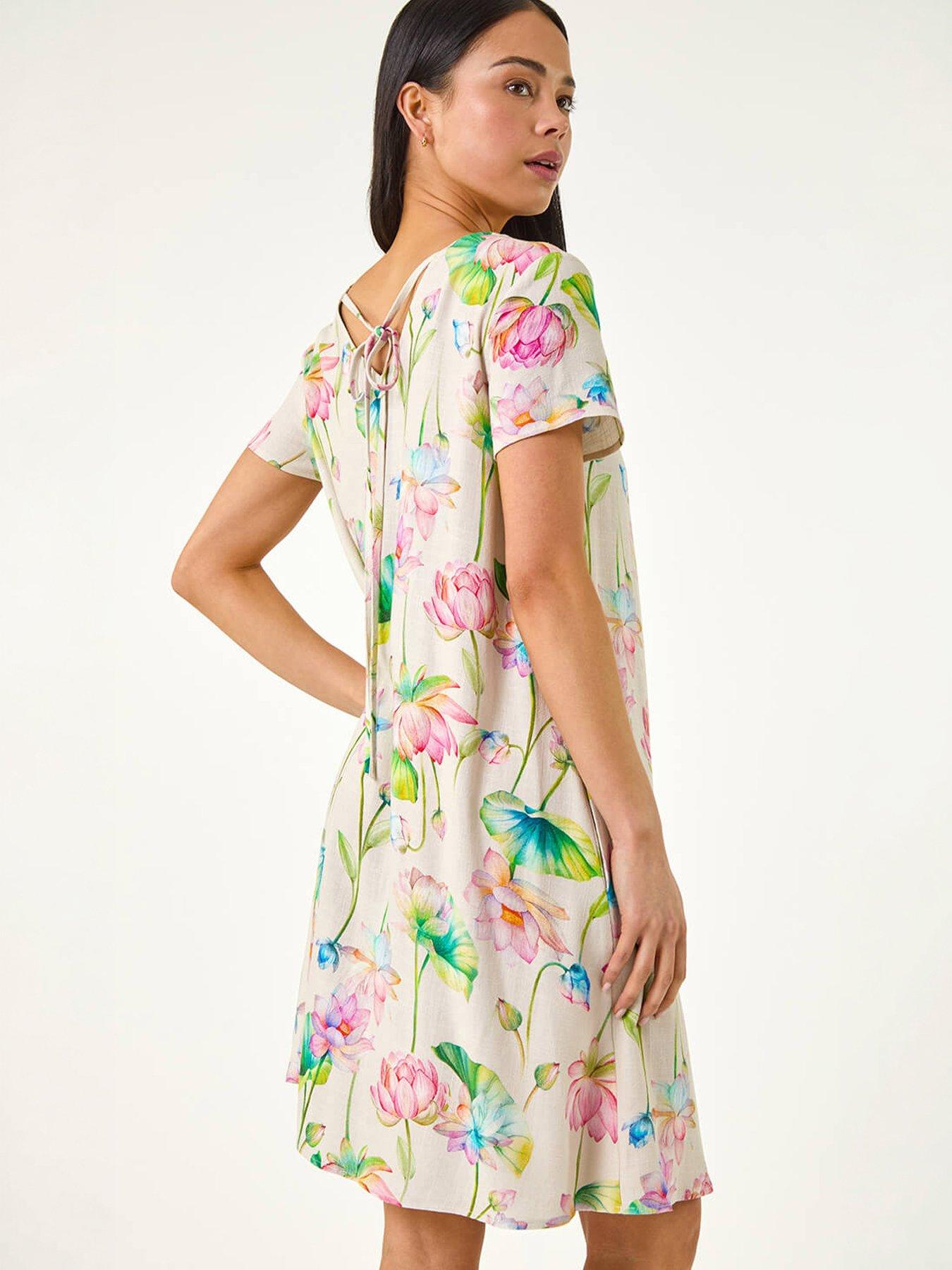 Roman Petite Floral Swing Dress