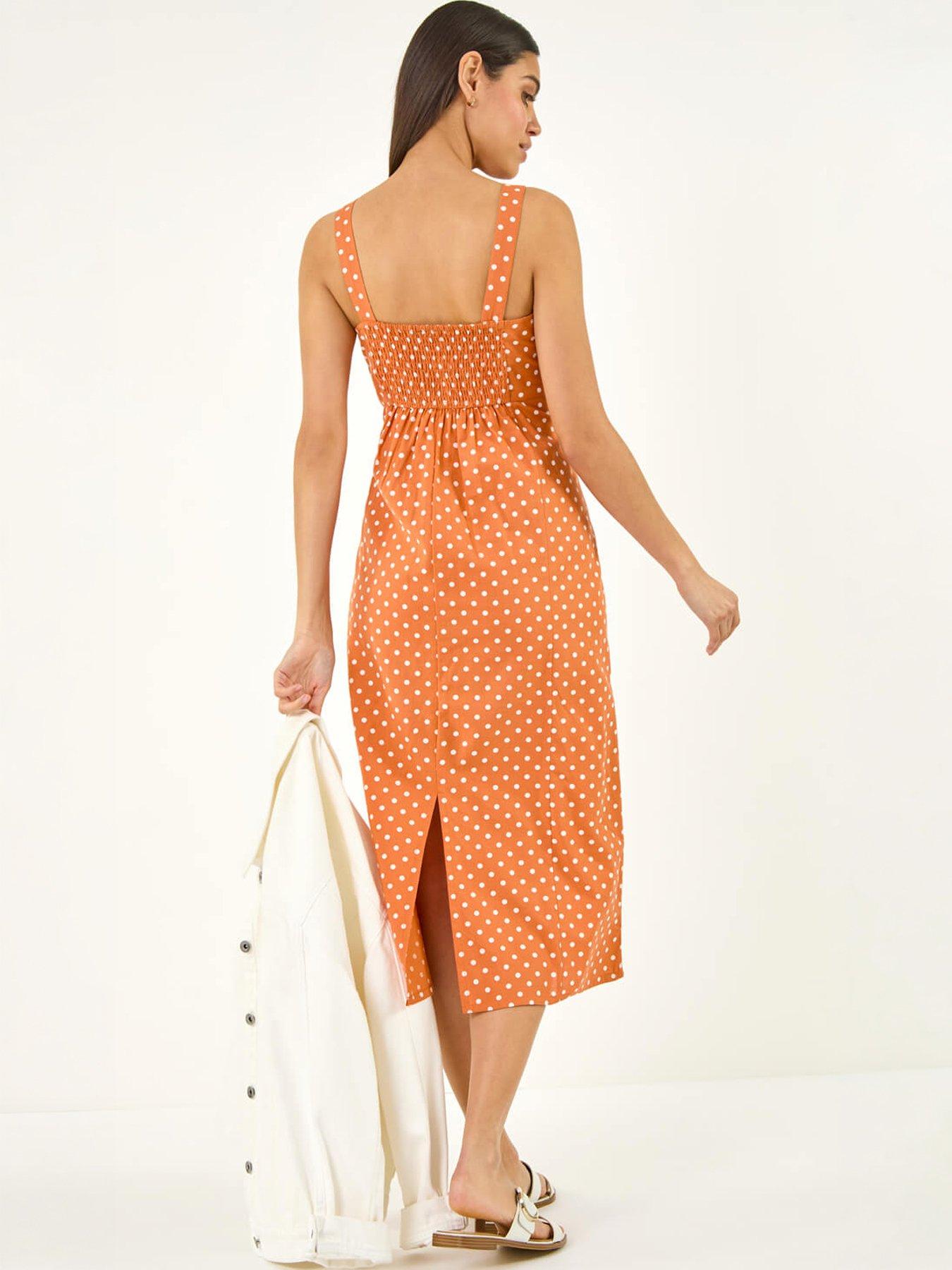 Image 4 of 5 of Roman Polka Dot Strappy Dress