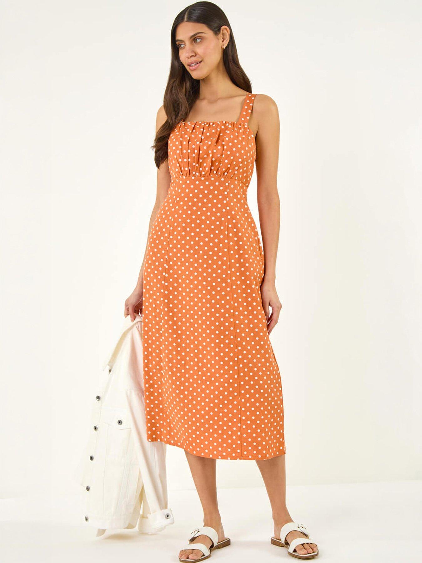 Image 5 of 5 of Roman Polka Dot Strappy Dress