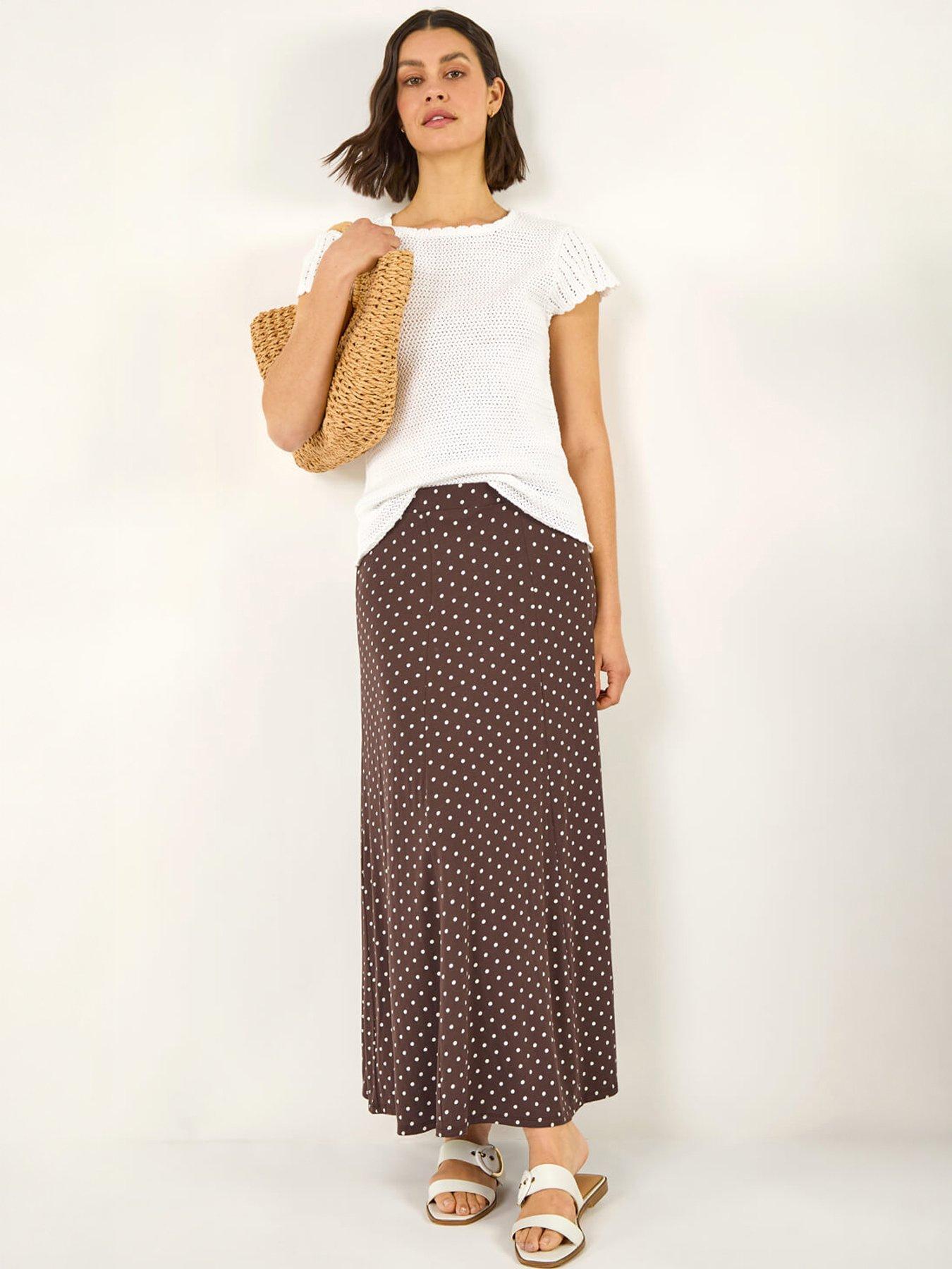 Image 5 of 5 of Roman Polka Dot Midi Skirt