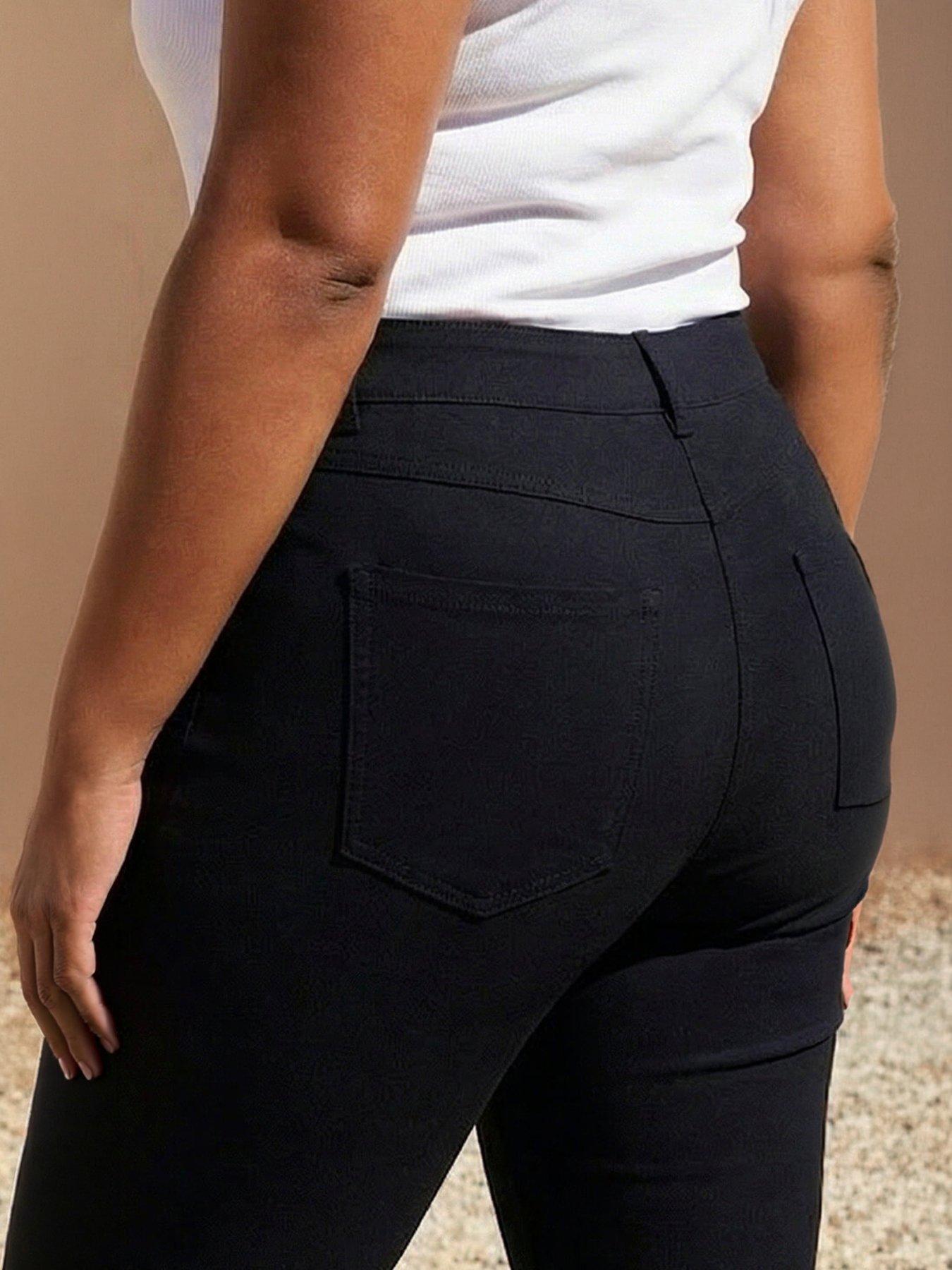Image 2 of 4 of Roman Curve Cropped Stretch Denim Jeggings