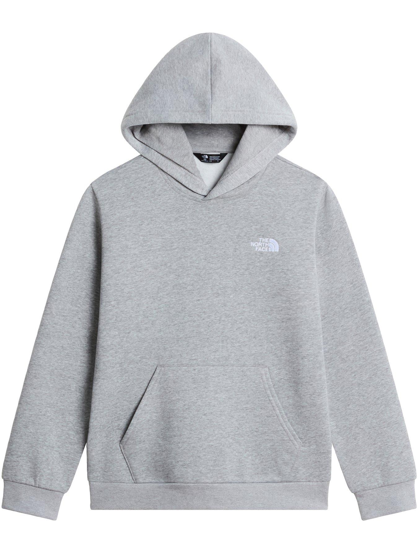 Image 4 of 5 of The North Face Boys Soft Touch Ribbed Trim Hoodie - Grey