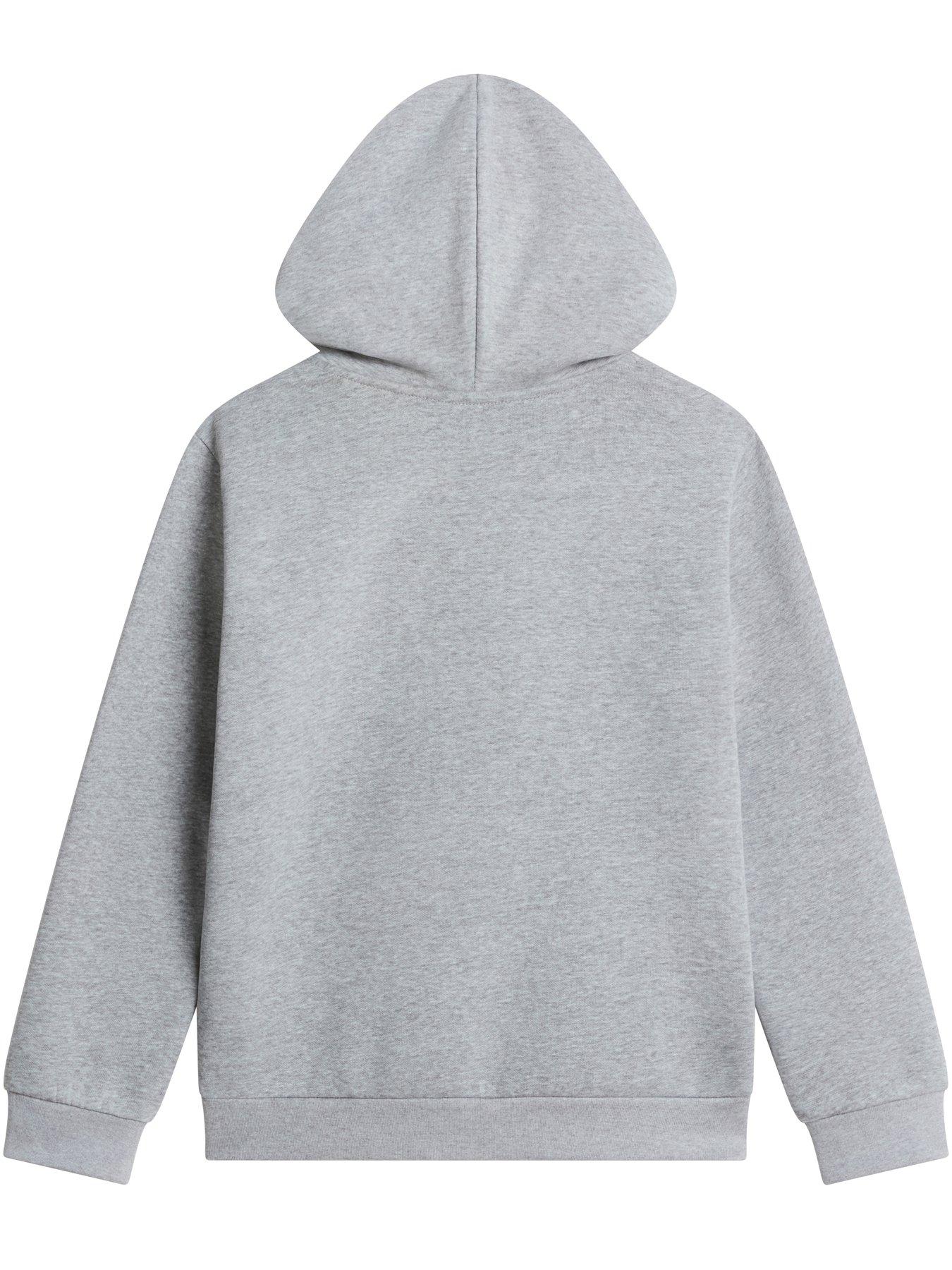 Image 5 of 5 of The North Face Boys Soft Touch Ribbed Trim Hoodie - Grey
