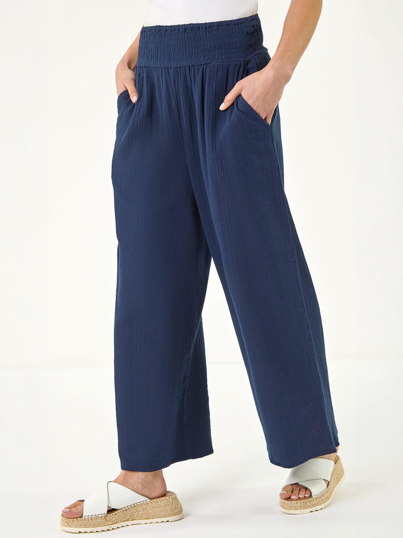 Image 3 of 5 of Roman Petite Shirred Waist Trouser