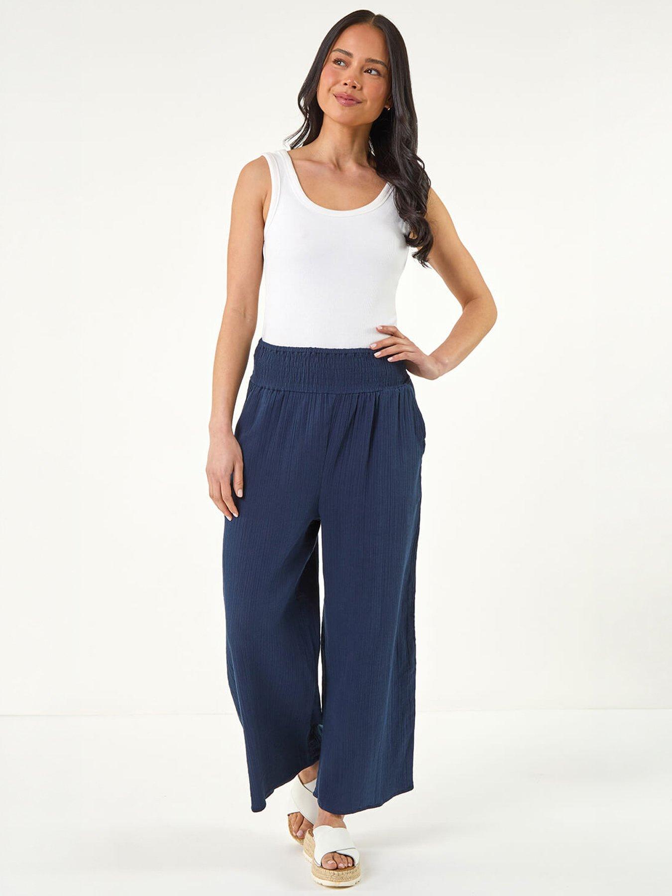 Image 5 of 5 of Roman Petite Shirred Waist Trouser