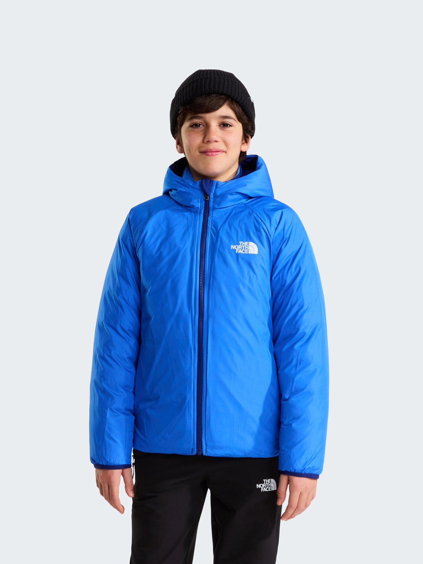 Image 4 of 7 of The North Face Boys Reversible Hooded Padded Jacket - Blue