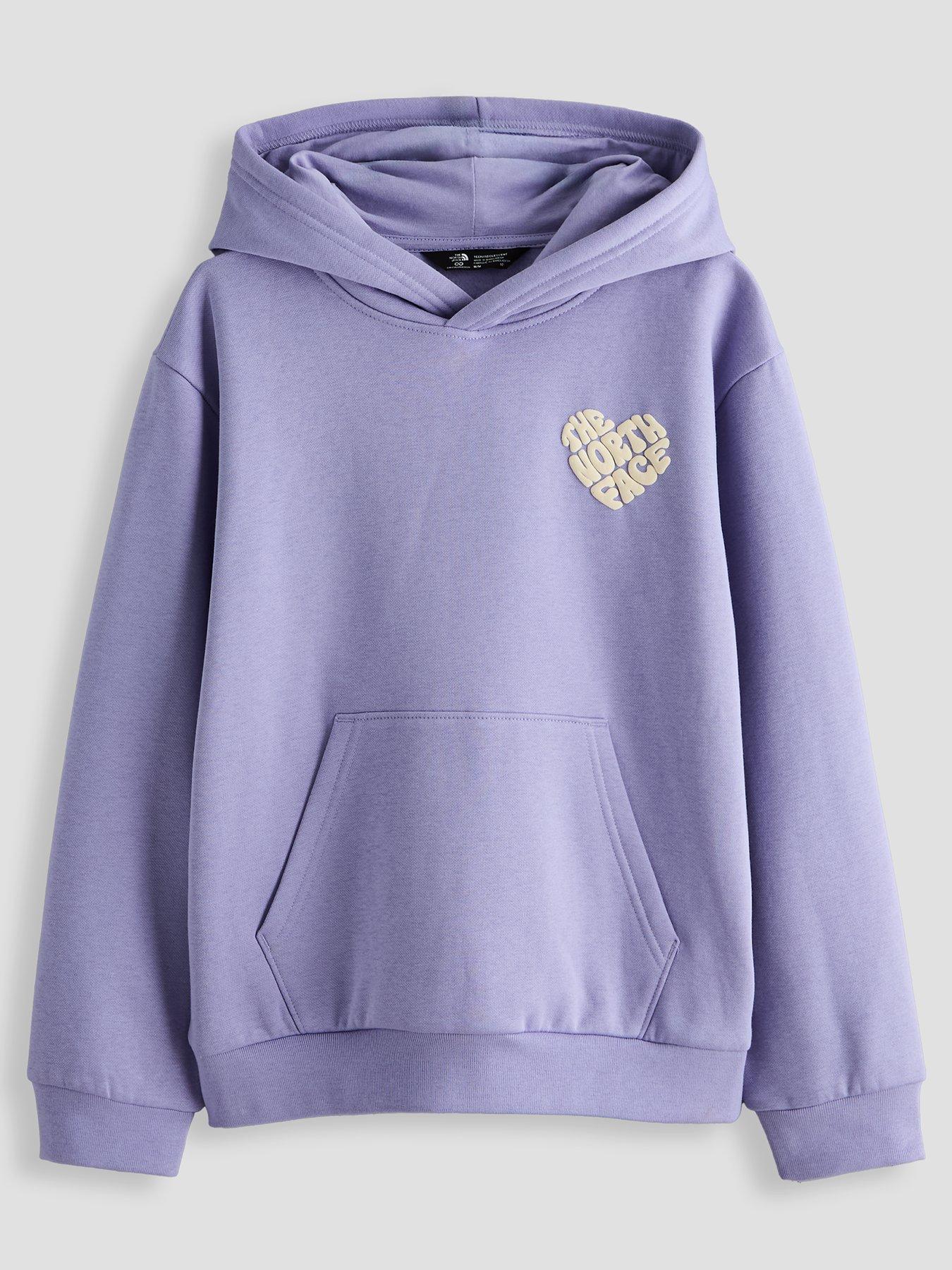 The North Face Junior Girls Graphic Relaxed Hoodie - Purple