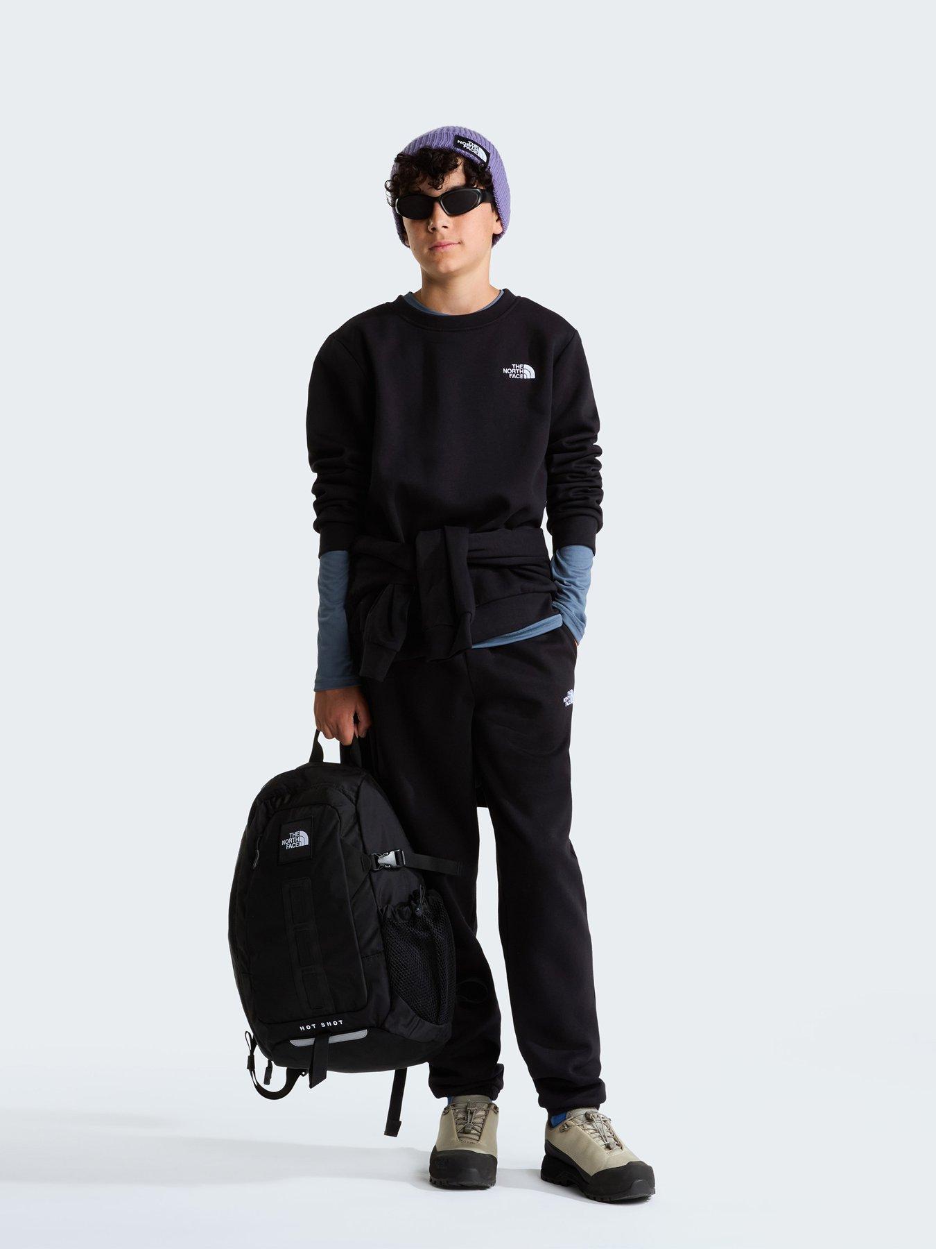 Image 1 of 5 of The North Face Junior Boys Evolution Simple Dome Crew Neck Sweatshirt - Black