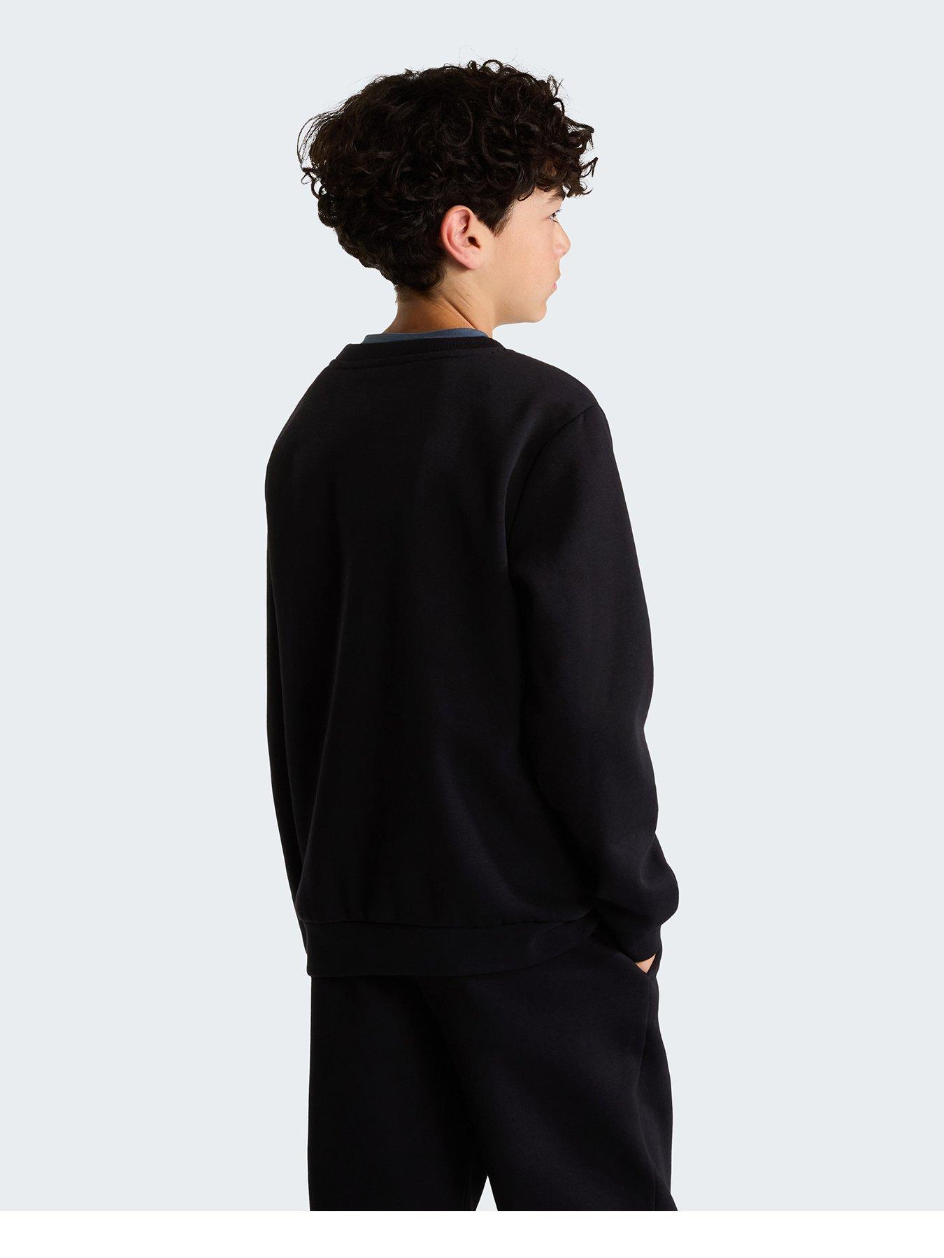 Image 3 of 5 of The North Face Junior Boys Evolution Simple Dome Crew Neck Sweatshirt - Black