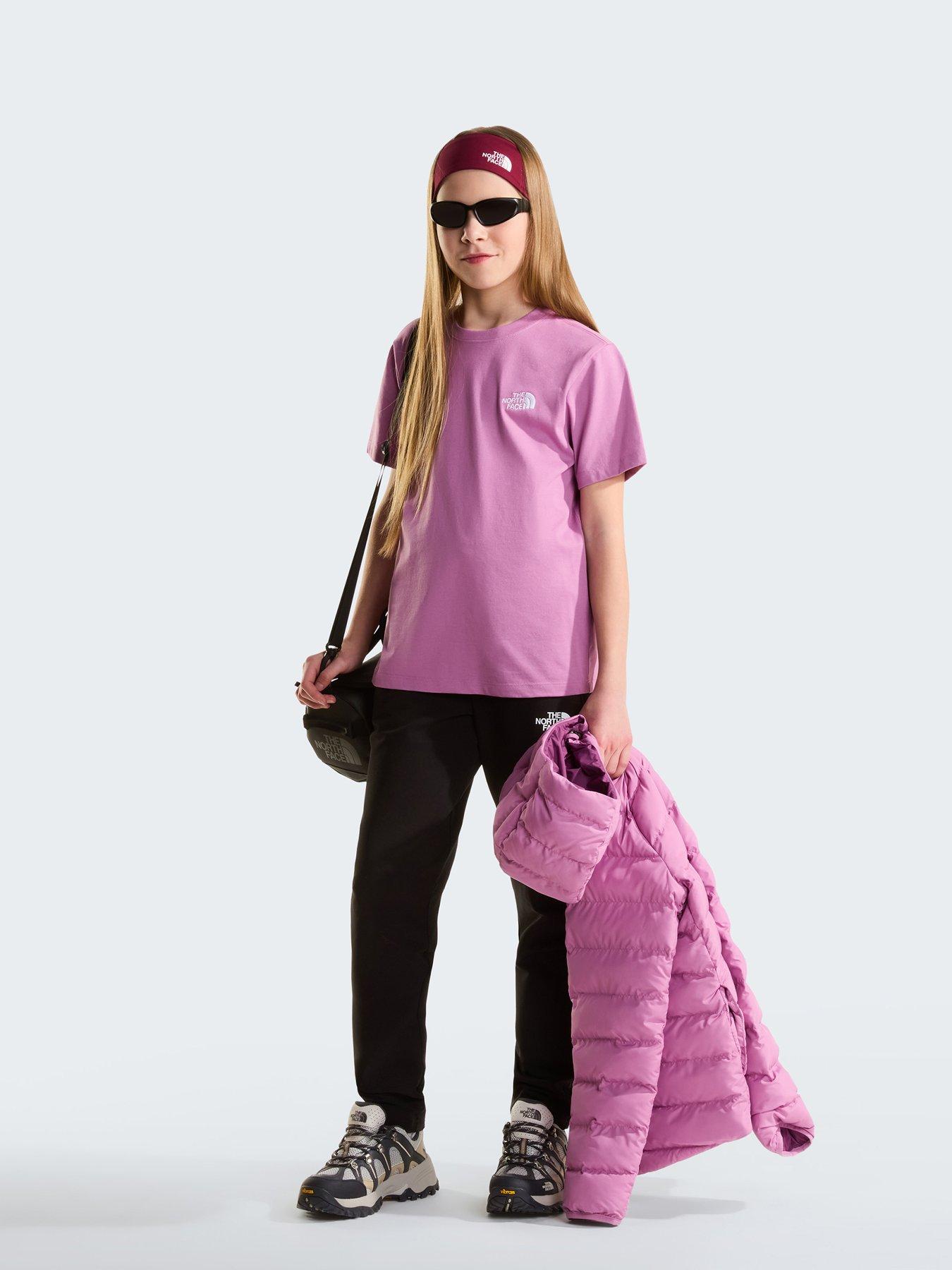 The North Face Junior Girls Evolution Simple Dome T-Shirt - Pink