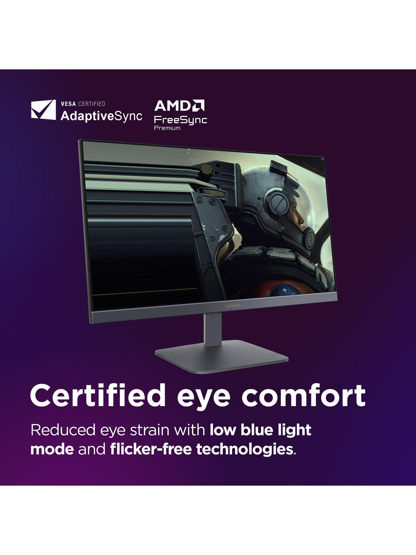 Image 3 of 7 of Lenovo LOQ 24-10 23.8" FHD IPS Gaming Monitor 200Hz, HDR10, AMD FreeSync Premium, PC & Console Compatible