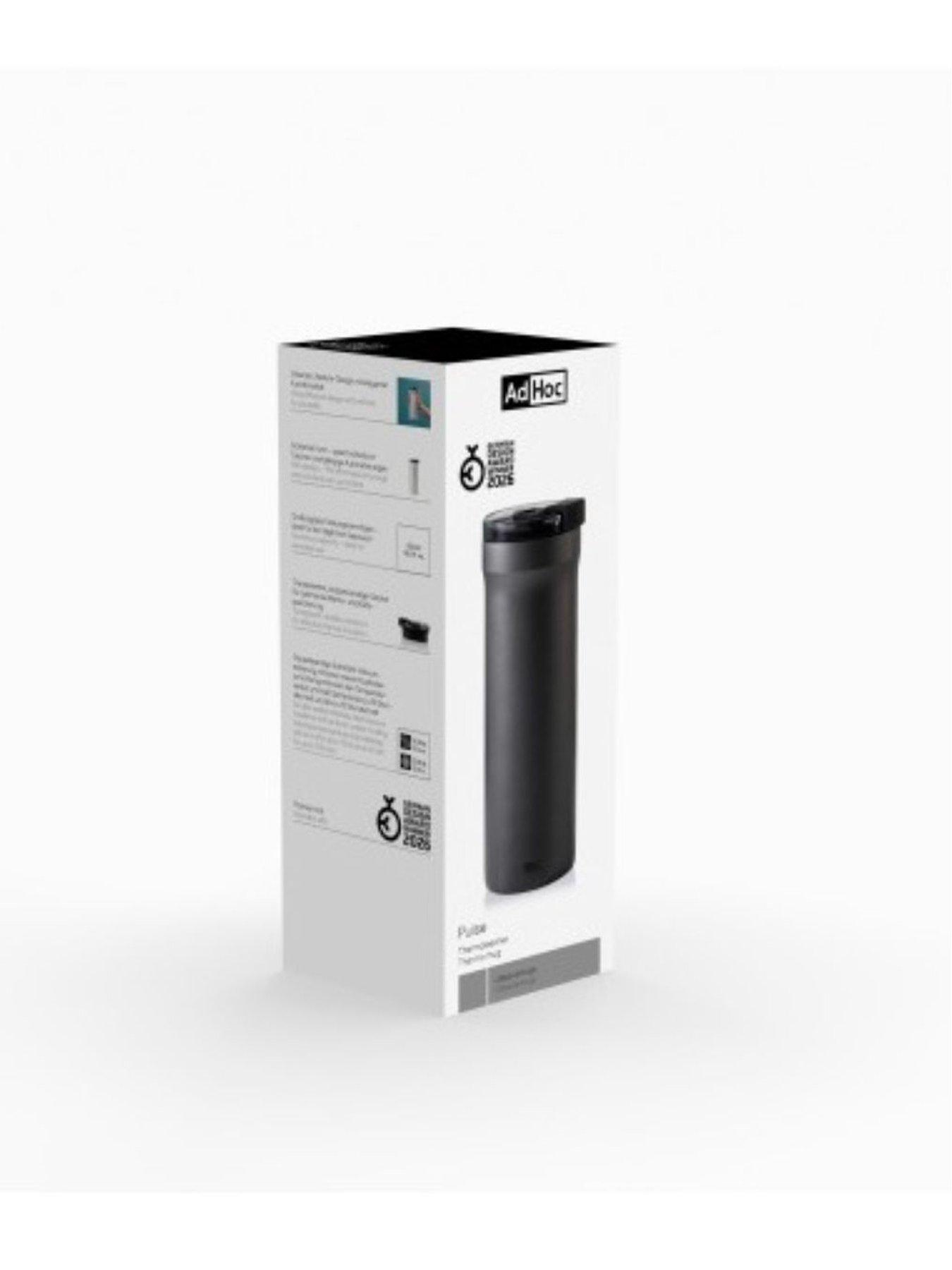 Image 2 of 6 of AdHoc Thermal Mug Pulse, Dark Grey, Stainless Steel/plastic, D 8,4 Cm, H 20,4 Cm