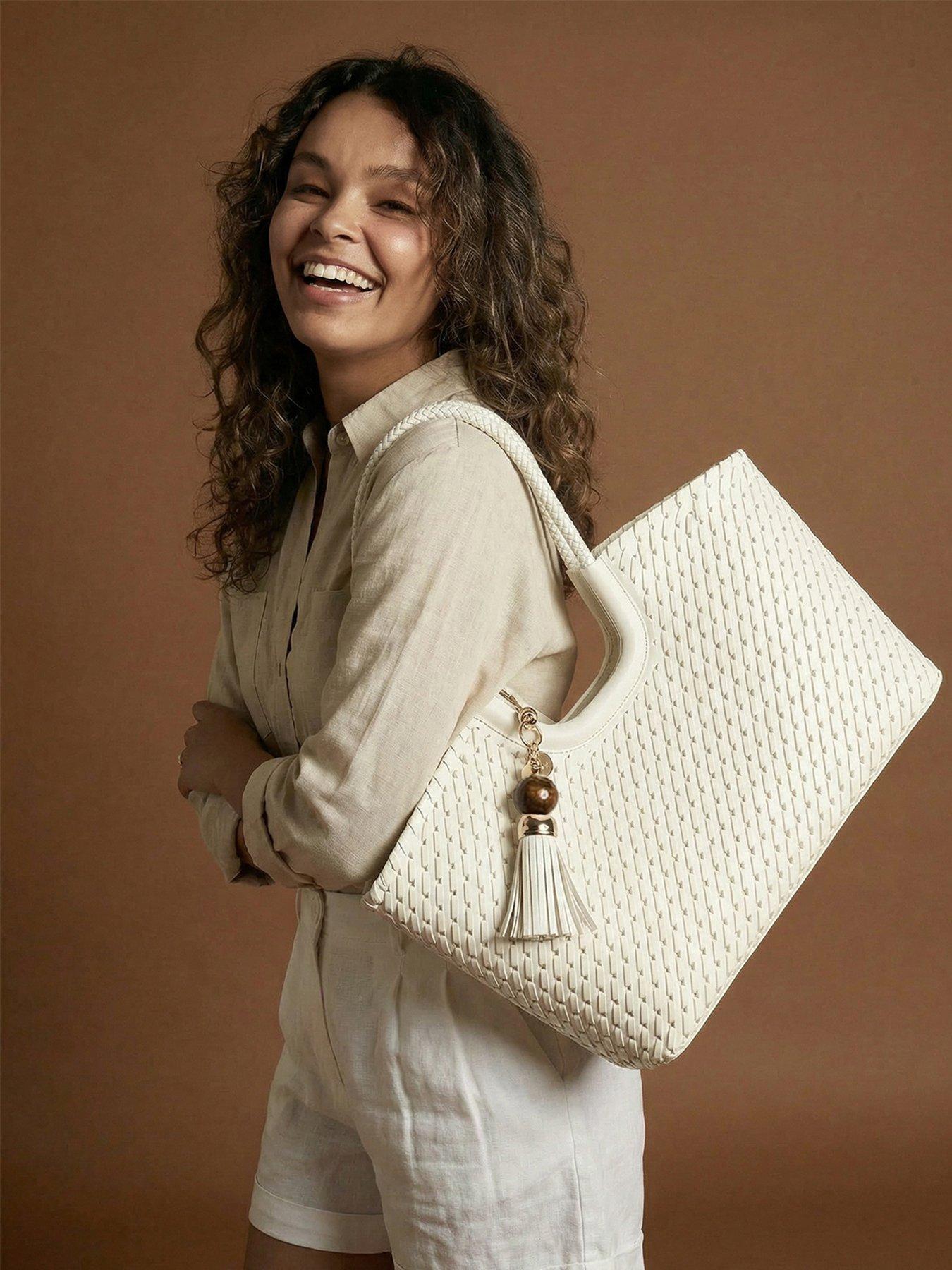 Luella Grey Luella Grey Lillie Whipstitch Tote In White
