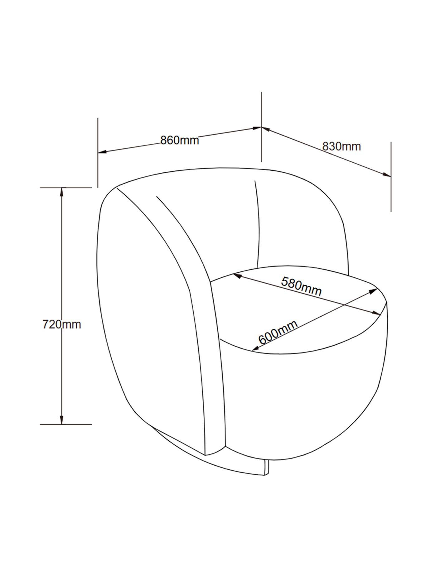 Image 7 of 7 of The Very Collection Harmony Accent Chair