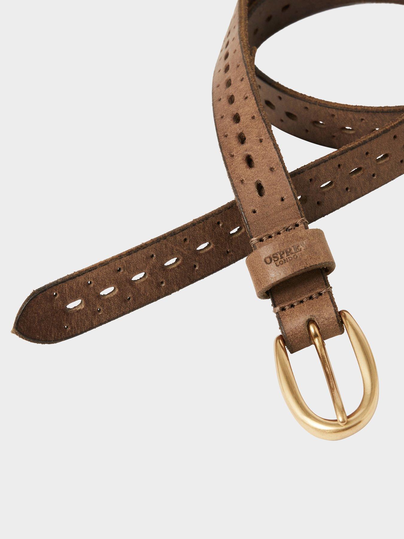 Image 2 of 3 of Osprey London The Carmel Leather Belt