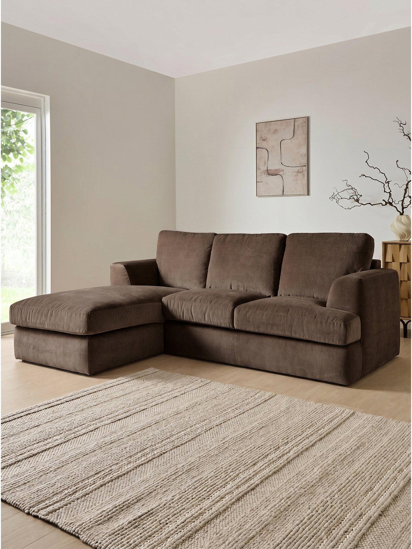 The Very Collection Escana Lh 3 Seater Chaise