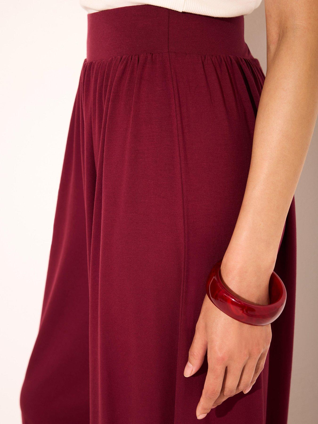 Image 4 of 6 of Mint Velvet Red Jersey Balloon Trouser