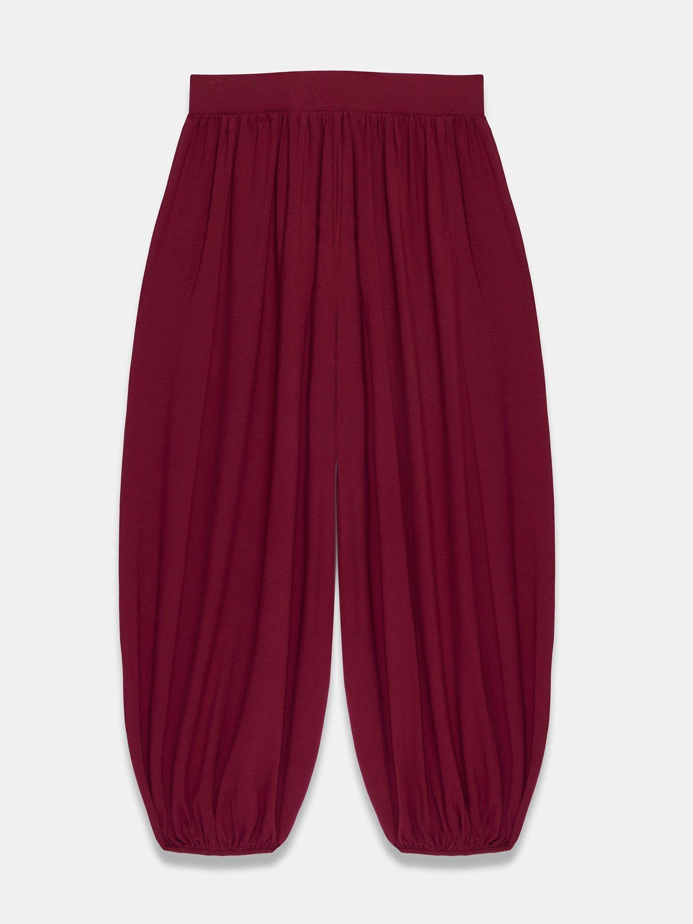 Image 6 of 6 of Mint Velvet Red Jersey Balloon Trouser