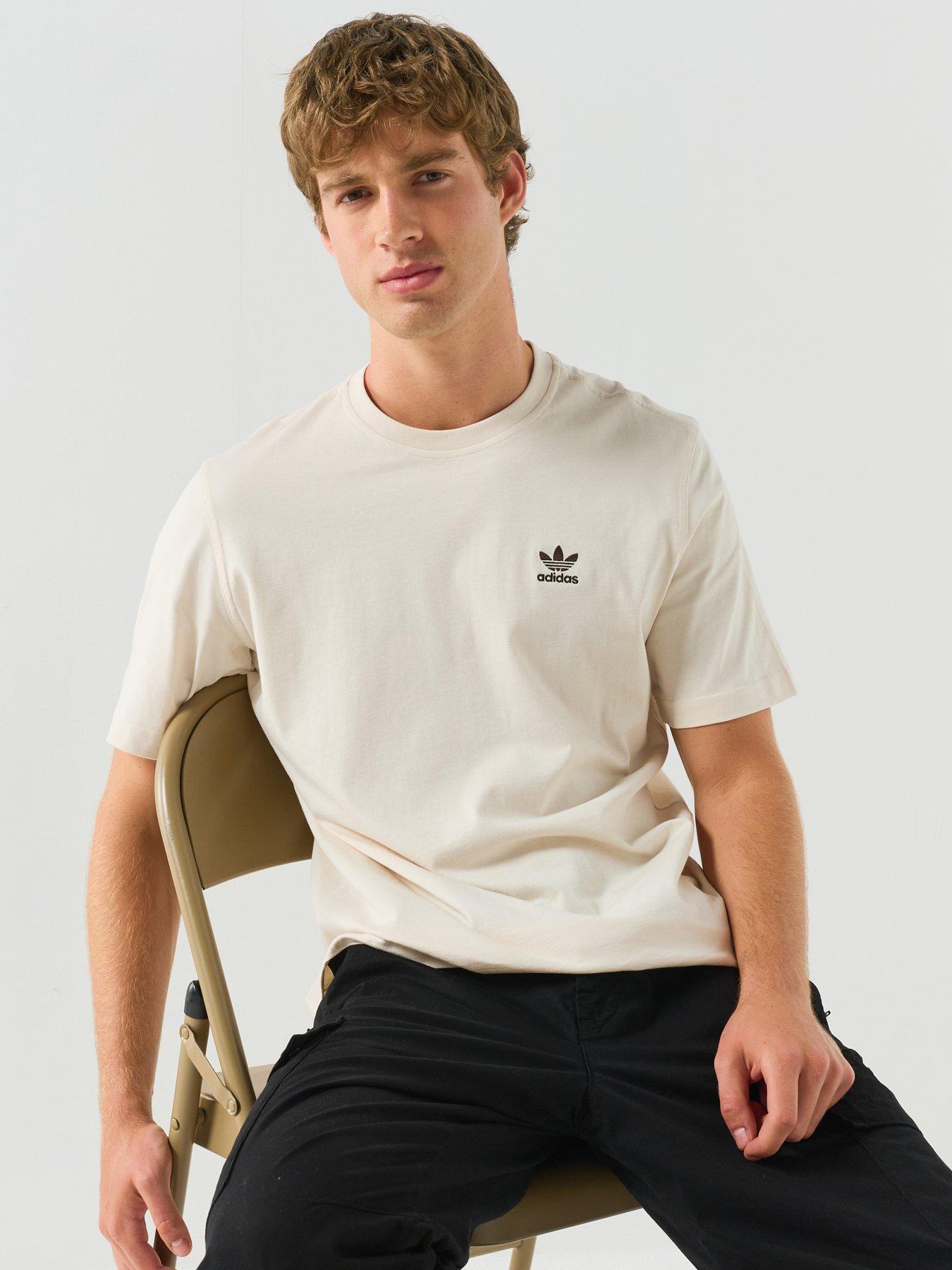 adidas Originals Men's Trefoil Essentials Loose Tee - Off White