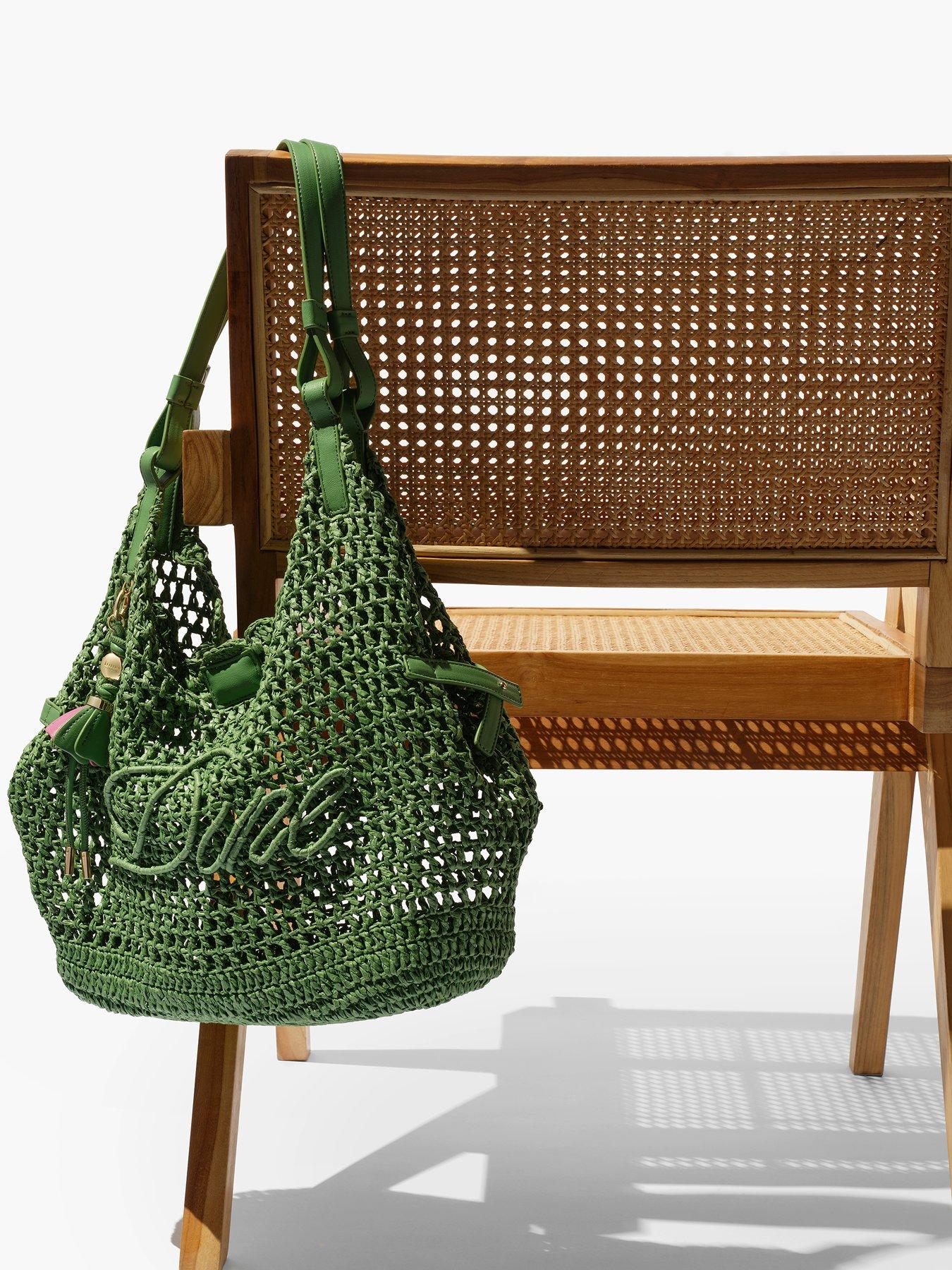 Dune London Dewdrop Shoulder Bag - Green