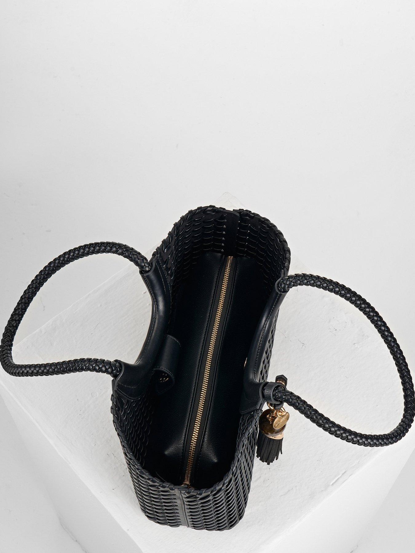 Image 4 of 7 of Luella Grey Paige Small Whipstitch Tote In Black