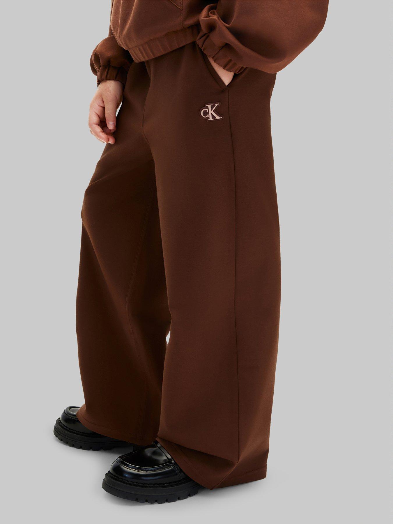 Calvin Klein Jeans Girls Punto Pant - Brown
