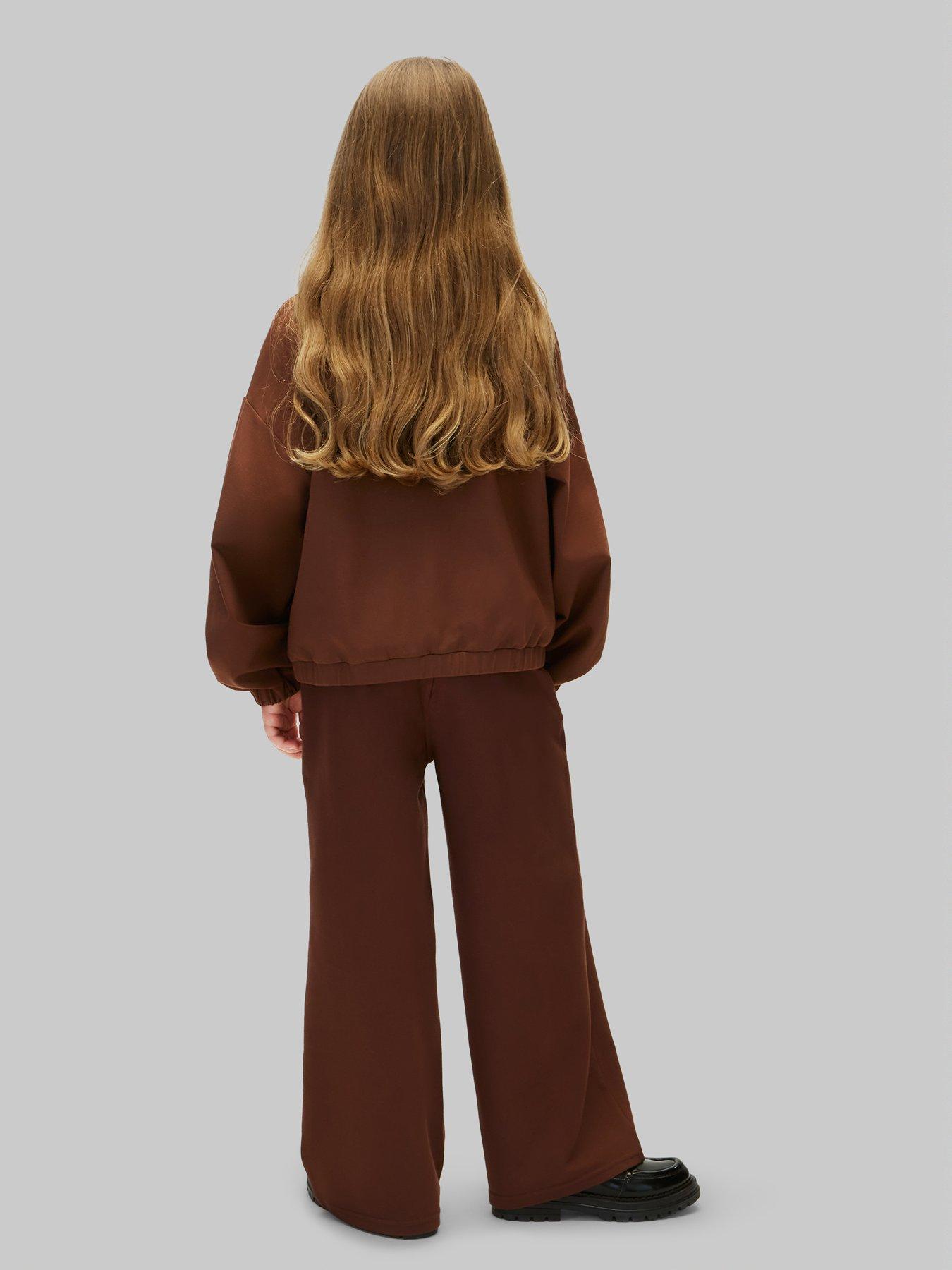 Image 2 of 6 of Calvin Klein Jeans Girls Punto Pant - Brown